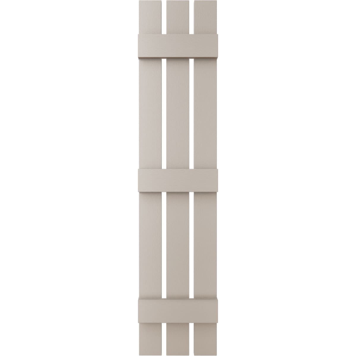 Ekena Millwork LS3C12X09200CL 12-in W x 92-in H Clay Board and batten Spaced Exterior Shutters ( 2 -Pack )