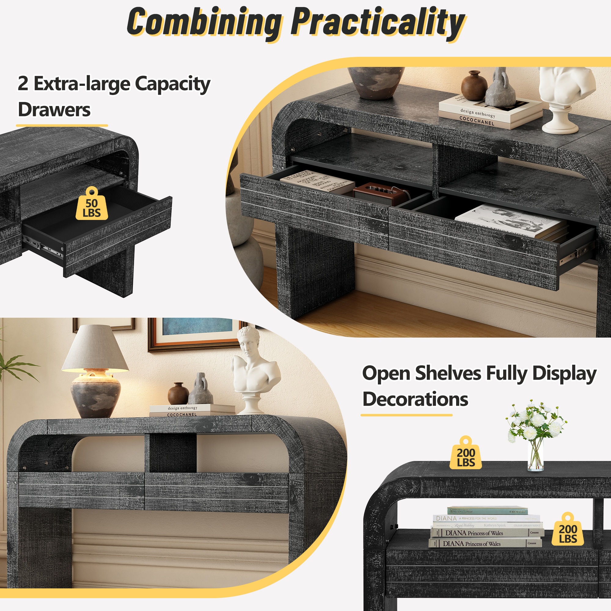 Oaks Decor OAN715099B Console-Sofa-Tables - View #7
