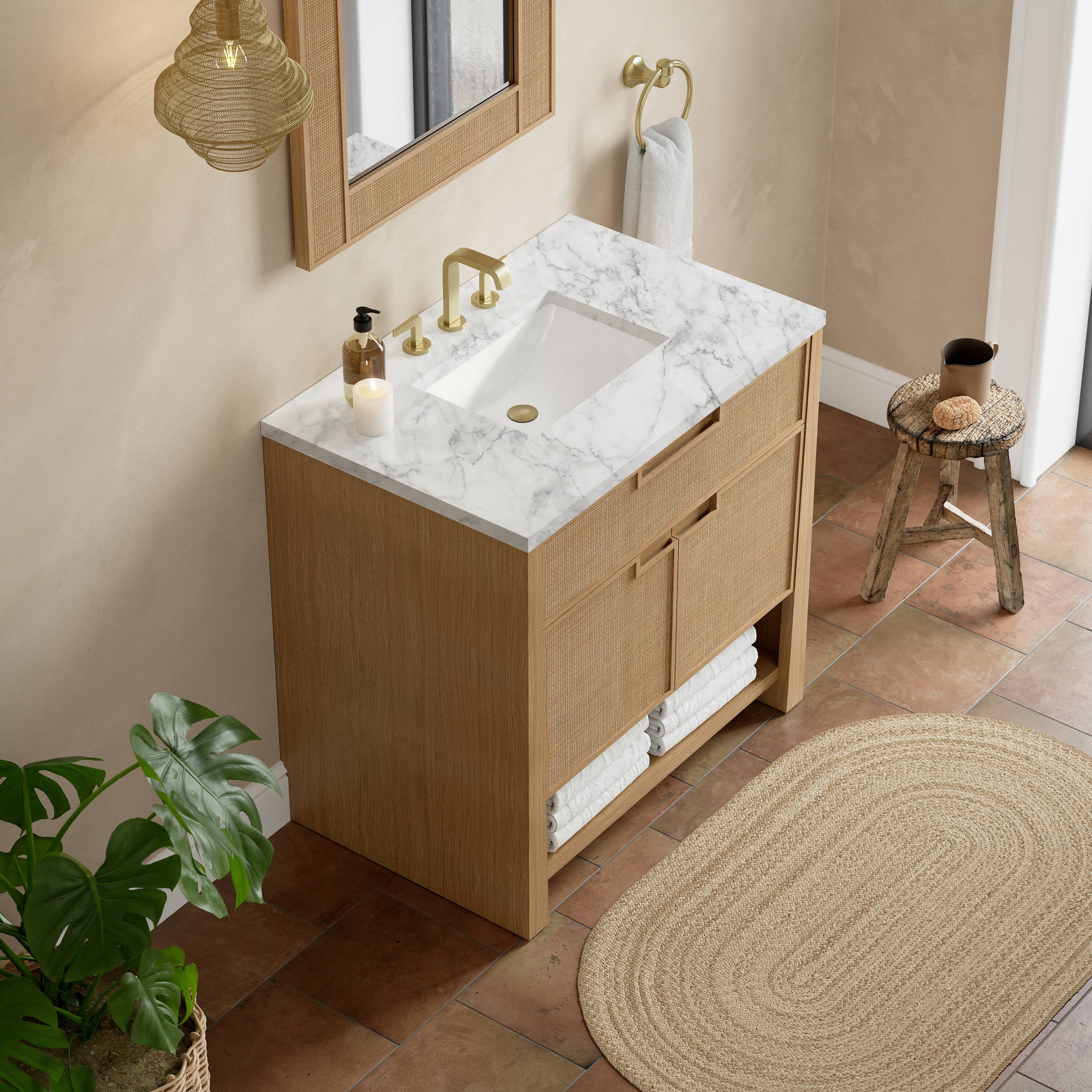 James Martin Vanities D225-V36-SSO-3CAR Bath-Vanity-Combo - View #7