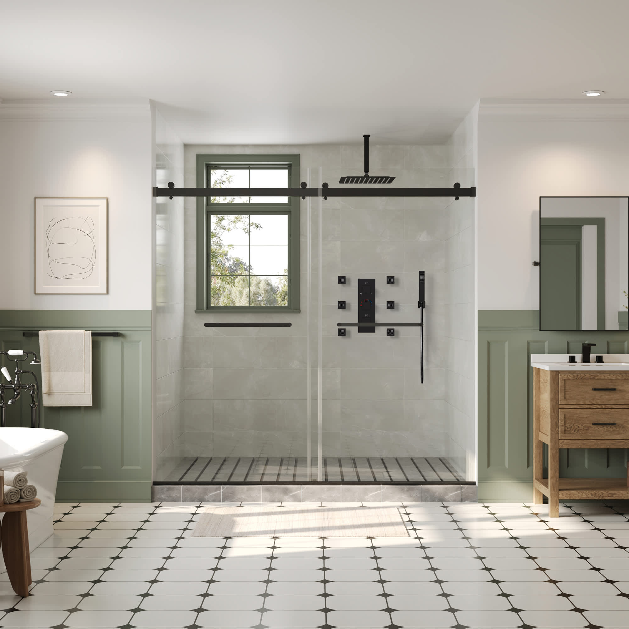 EVERSTEIN SFS1004-BK12 Tub-Shower-Faucets - View #3