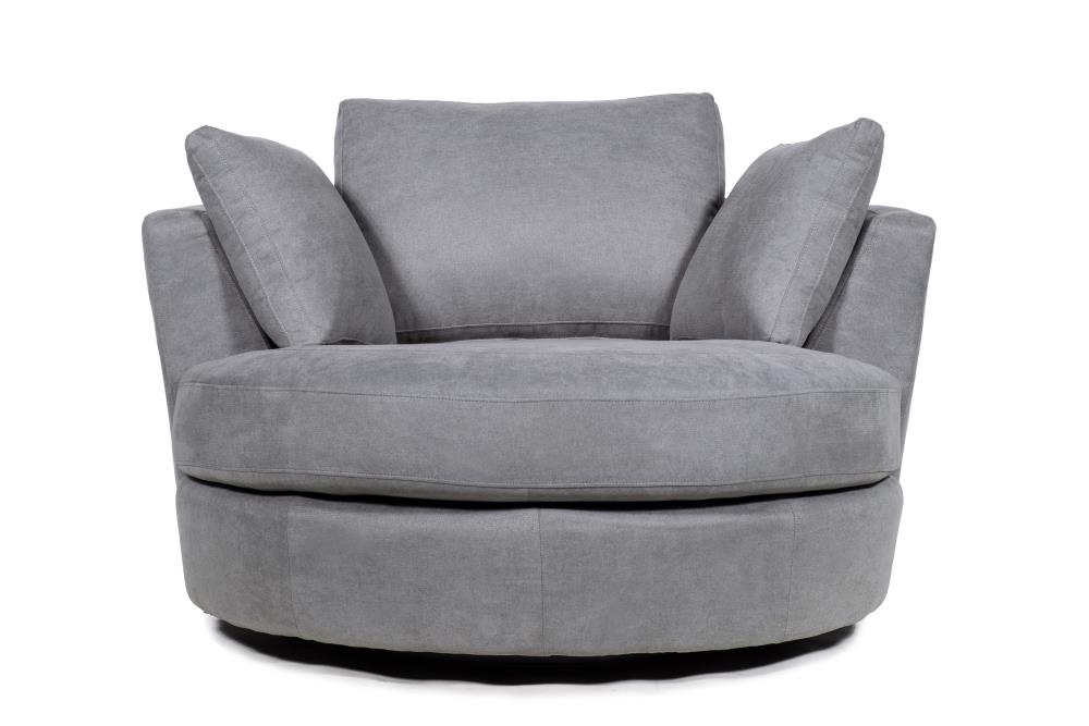 KINWELL 82 in. W Square Arm Polyester 3-Seater Rectangle Sofa in Gray with Toss Pillows