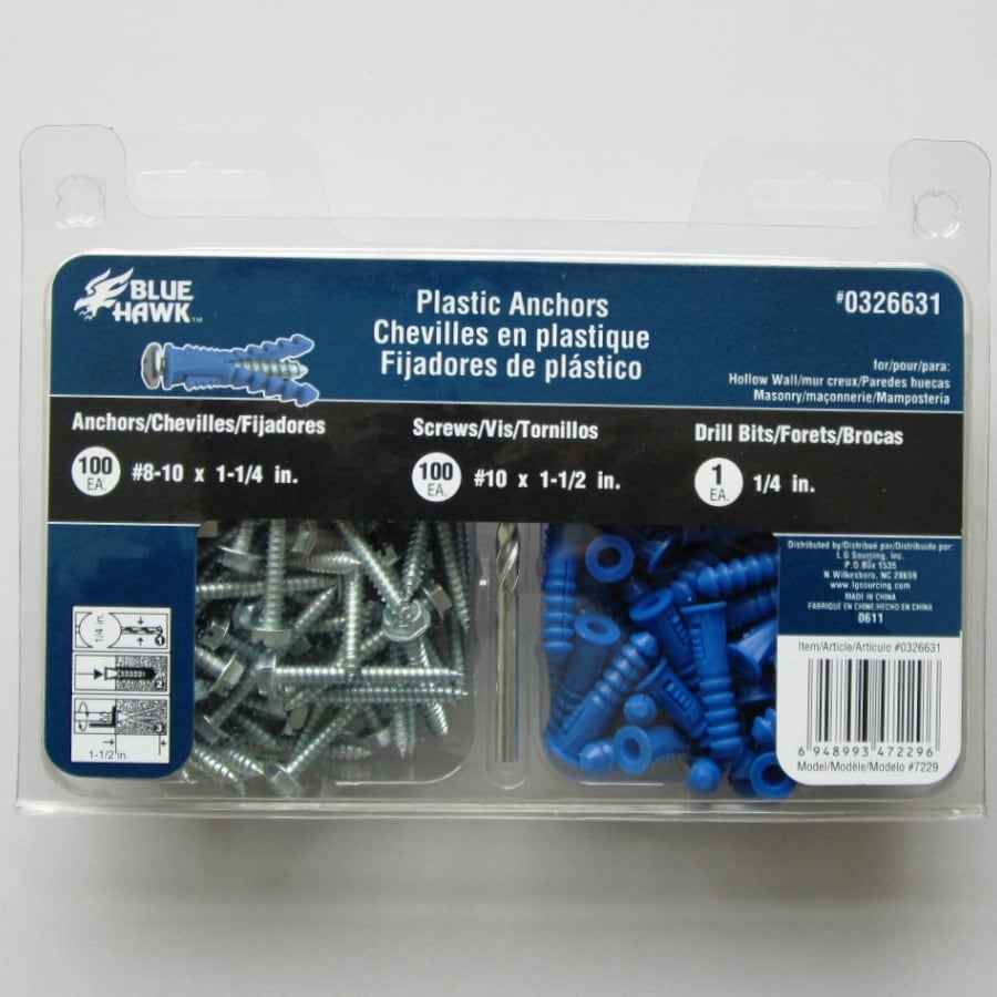 Blue Hawk 7229 Concrete Anchors