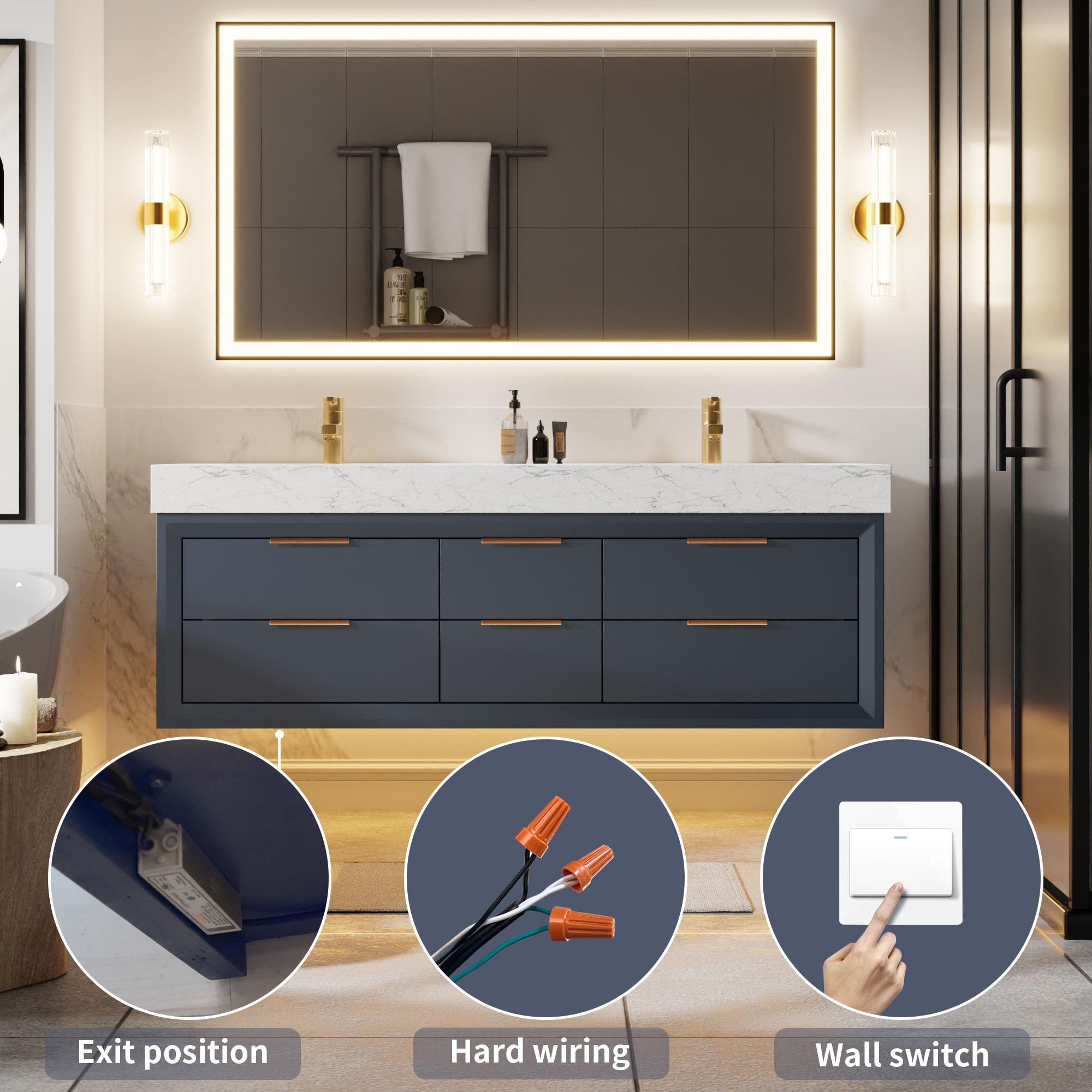 ExBrite XB6021V11DBE Bath-Vanity-Combo - View #6
