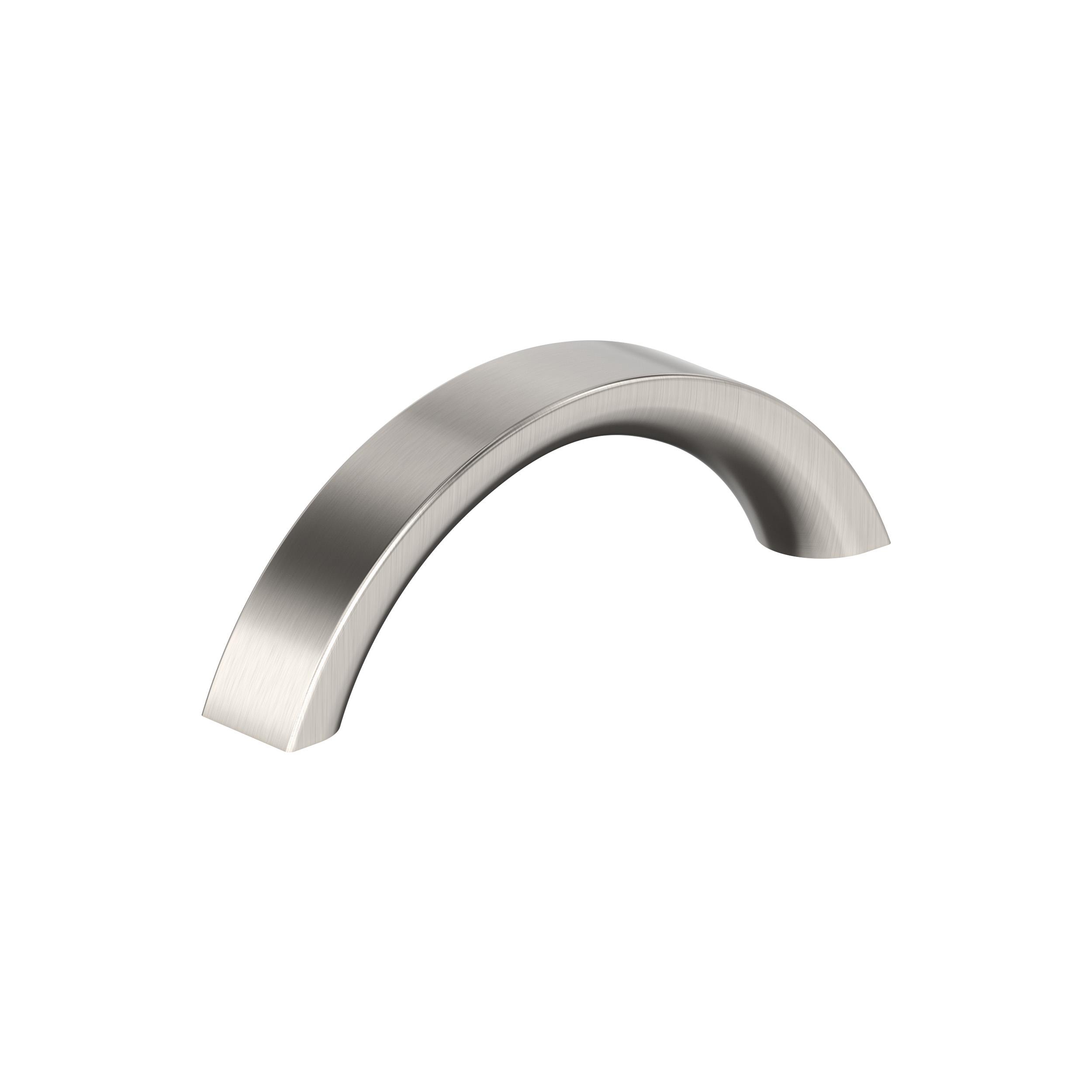 Amerock 10VMP37345G10 Parabolic 3-in , 76mm Center to Center Satin Nickel Arch Handle Drawer Pull 10 -Pack