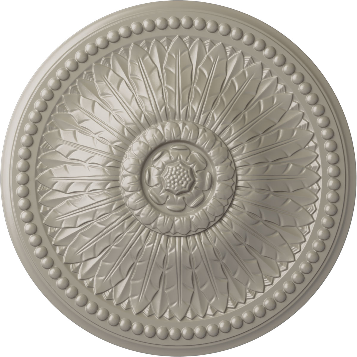 Ekena Millwork CM29SPPWS Springtime 29.375-in W x 29.375-in L Pearl White Polyurethane Ceiling Medallion