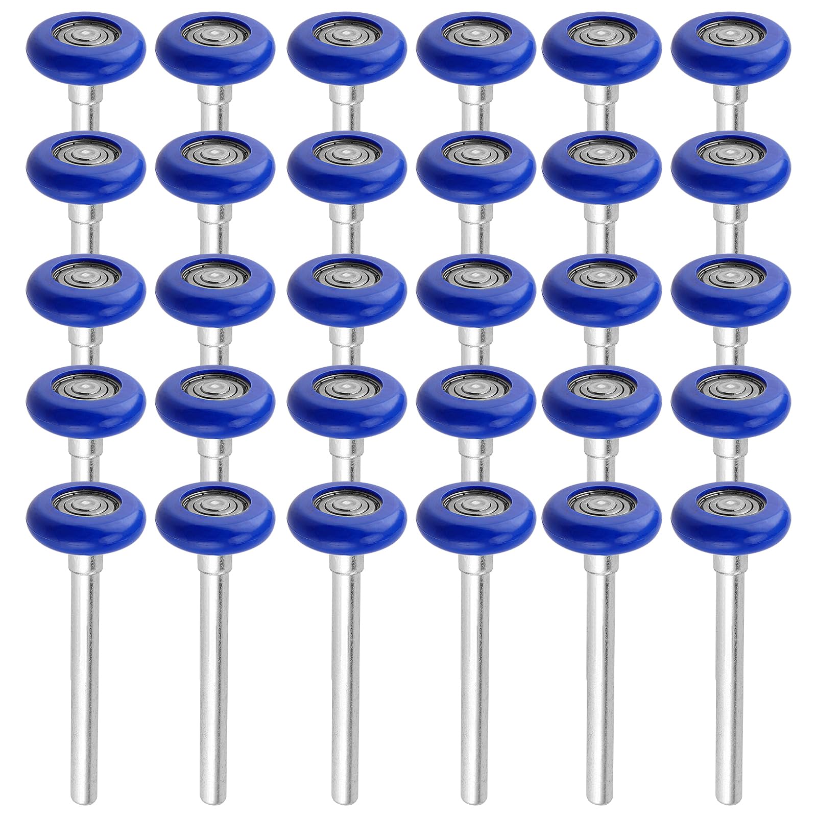 Aoibox  30 Pack Nylon Garage Door Rollers 4 7 in Stem 6200ZZ Double Sealed Bearings for 2 in Track