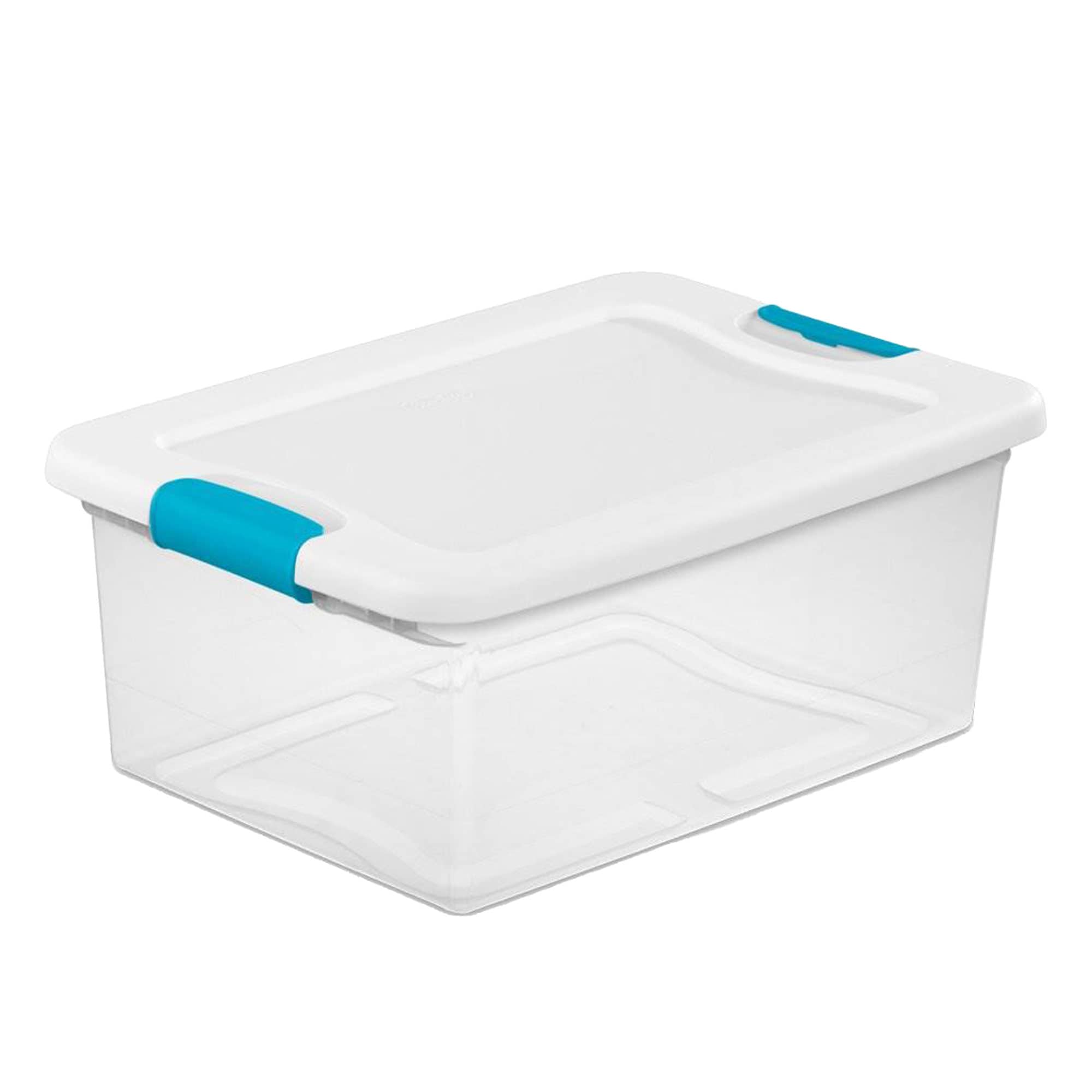 Sterilite 6 Qt Plastic Stacking Storage Container Tote with Lid, 216 Pack 