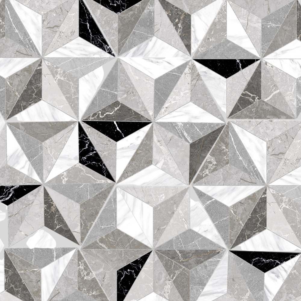 The Tile Life TIRIS0809GY Osiris Grey 8-in x 9-in Matte Porcelain Marble Look Hexagon Floor and Wall Tile (9.04-sq. ft/ Carton)
