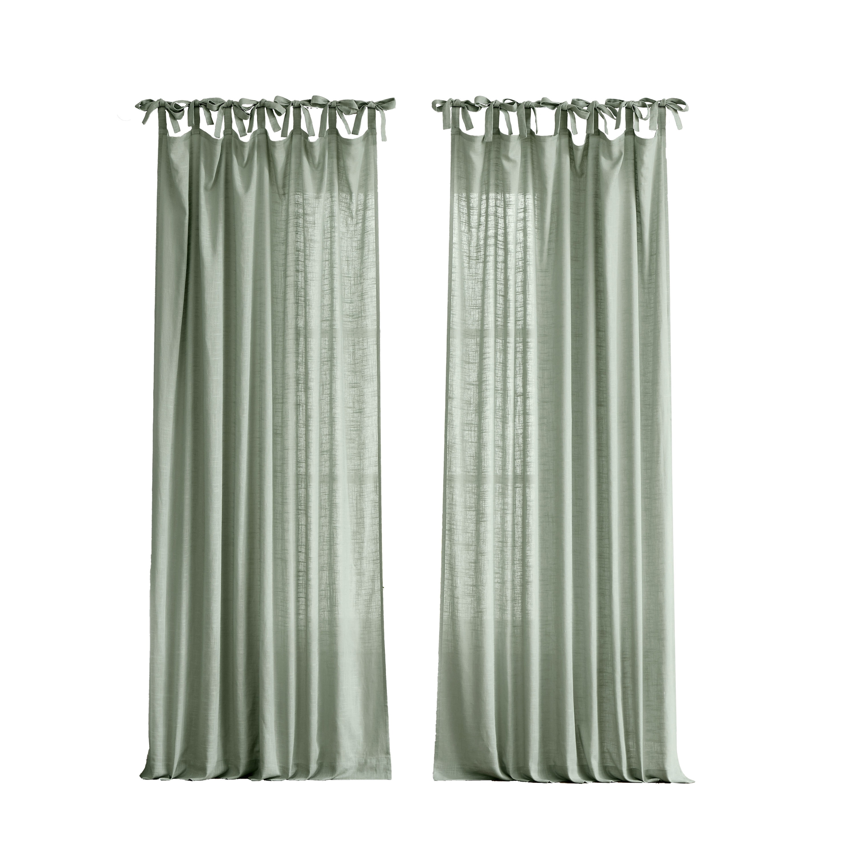 Roth Drape Curtain Beeston Spring Green Thermal Back Tab Panel 55x84L Allen 