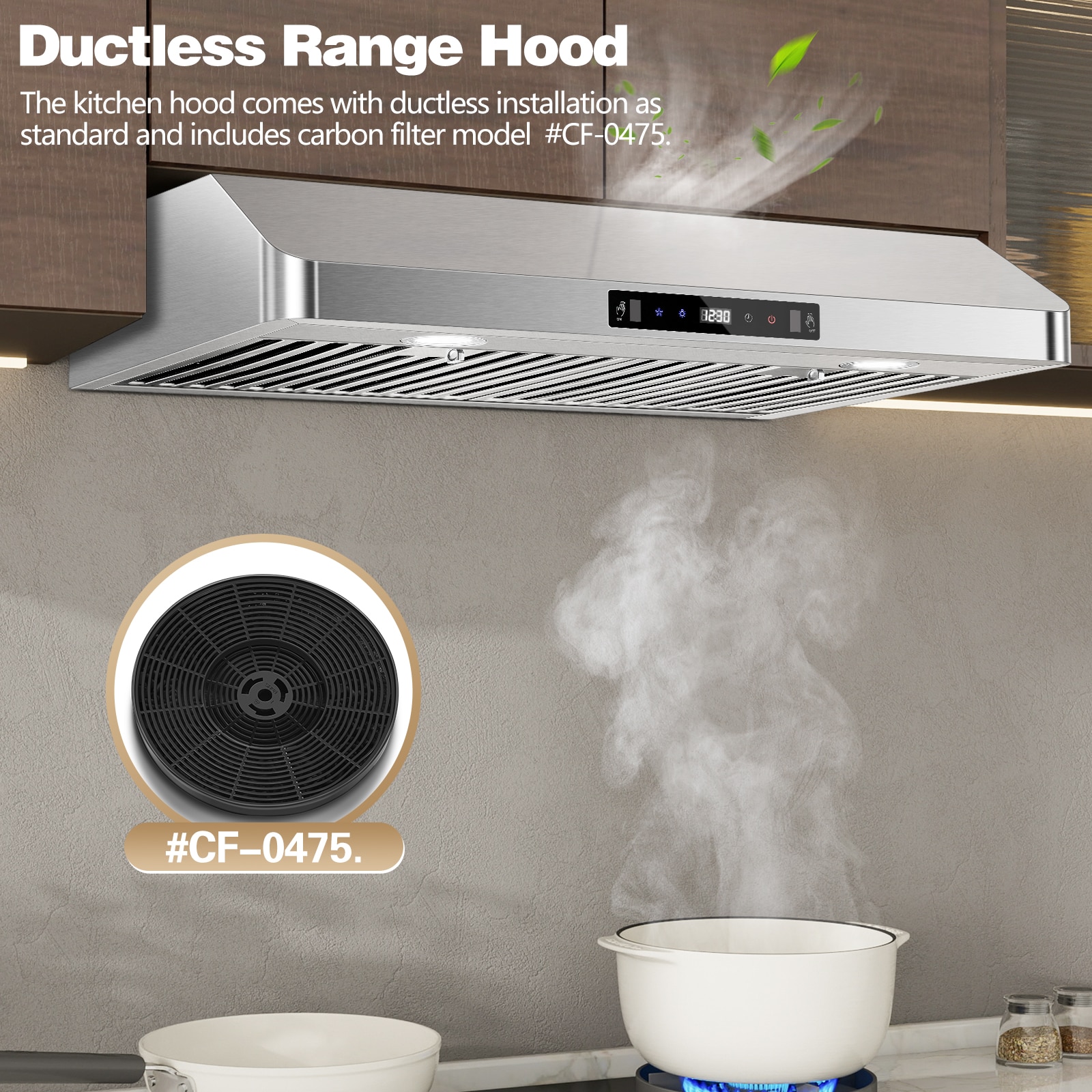 SNDOAS 0475BTGSA Undercabinet-Range-Hoods - View #3