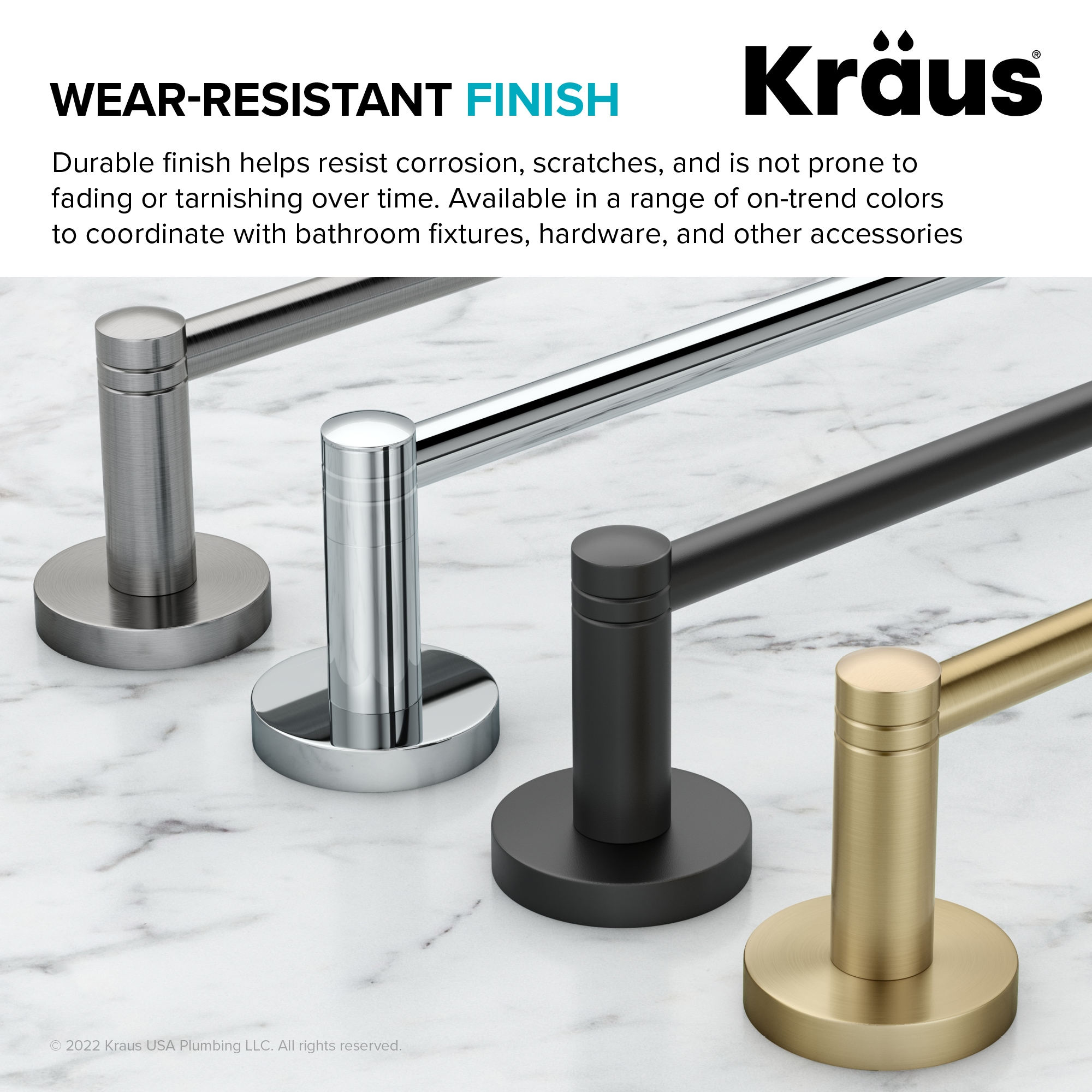 Kraus KEA-18802BG Robe-Hooks - View #9