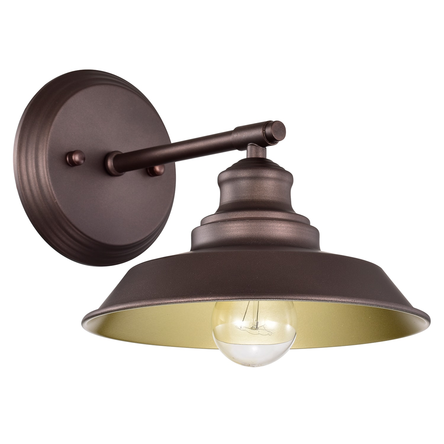MICSIU 210005 Charleston 8.75-in 1 -Light Oil-rubbed Bronze Farmhouse Vanity light