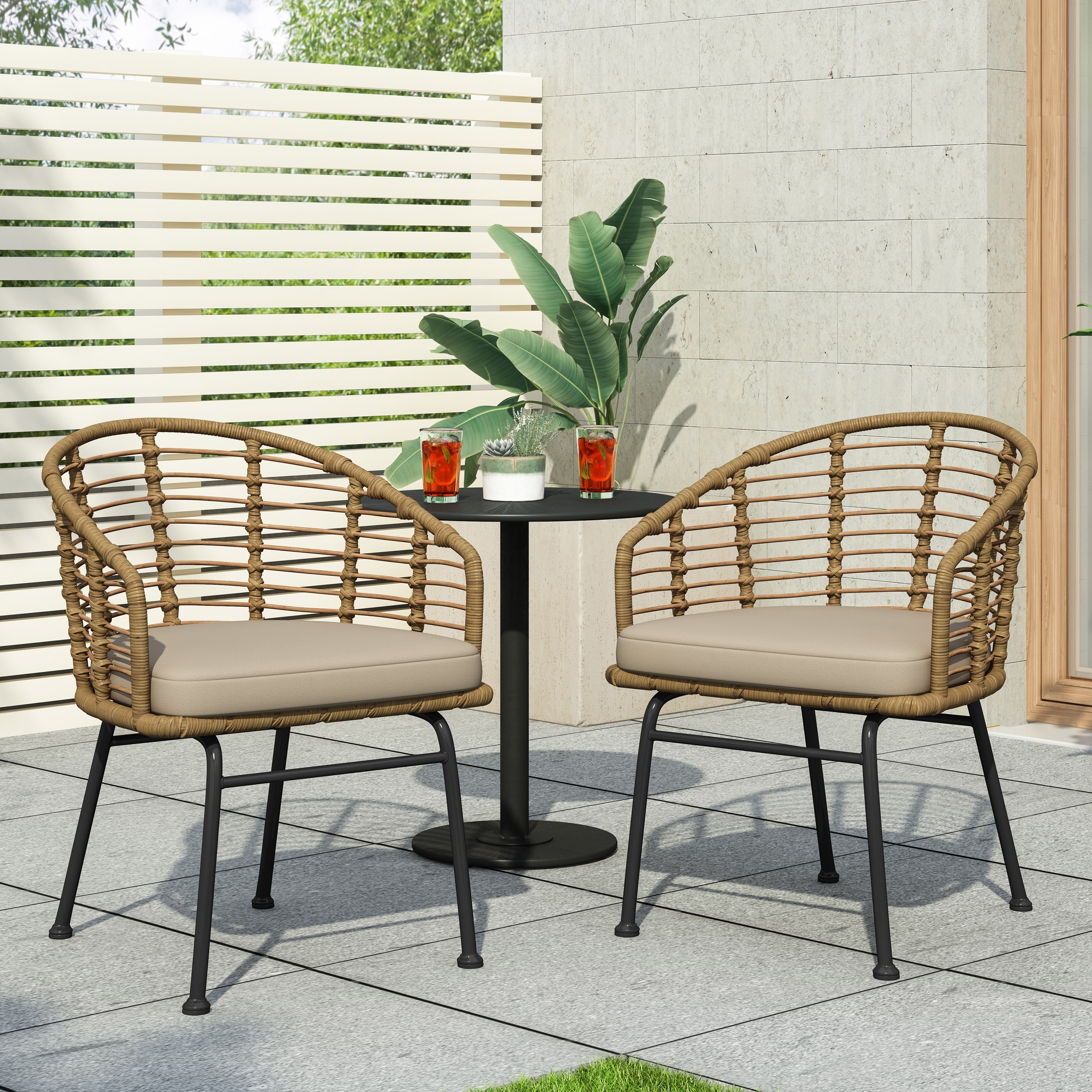 Moda Furnishings MD70834LBRN Patio-Chairs - View #2