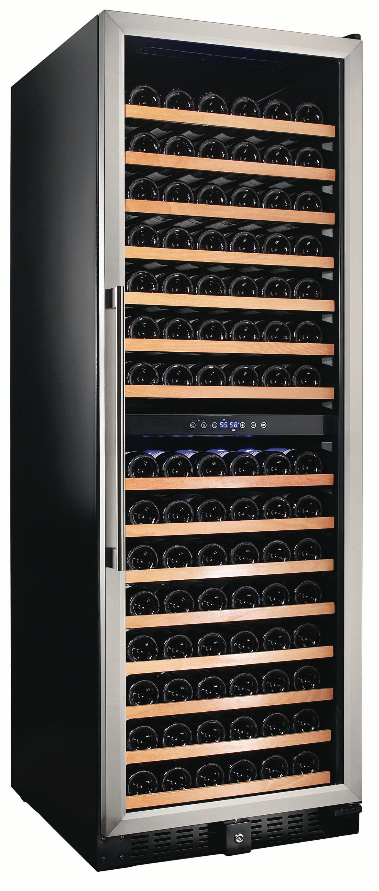 Smith & Hanks RW428DR 24-in W Stainless Steel Dual Zone Cooling Built-in/Freestanding Indoor Wine Cooler