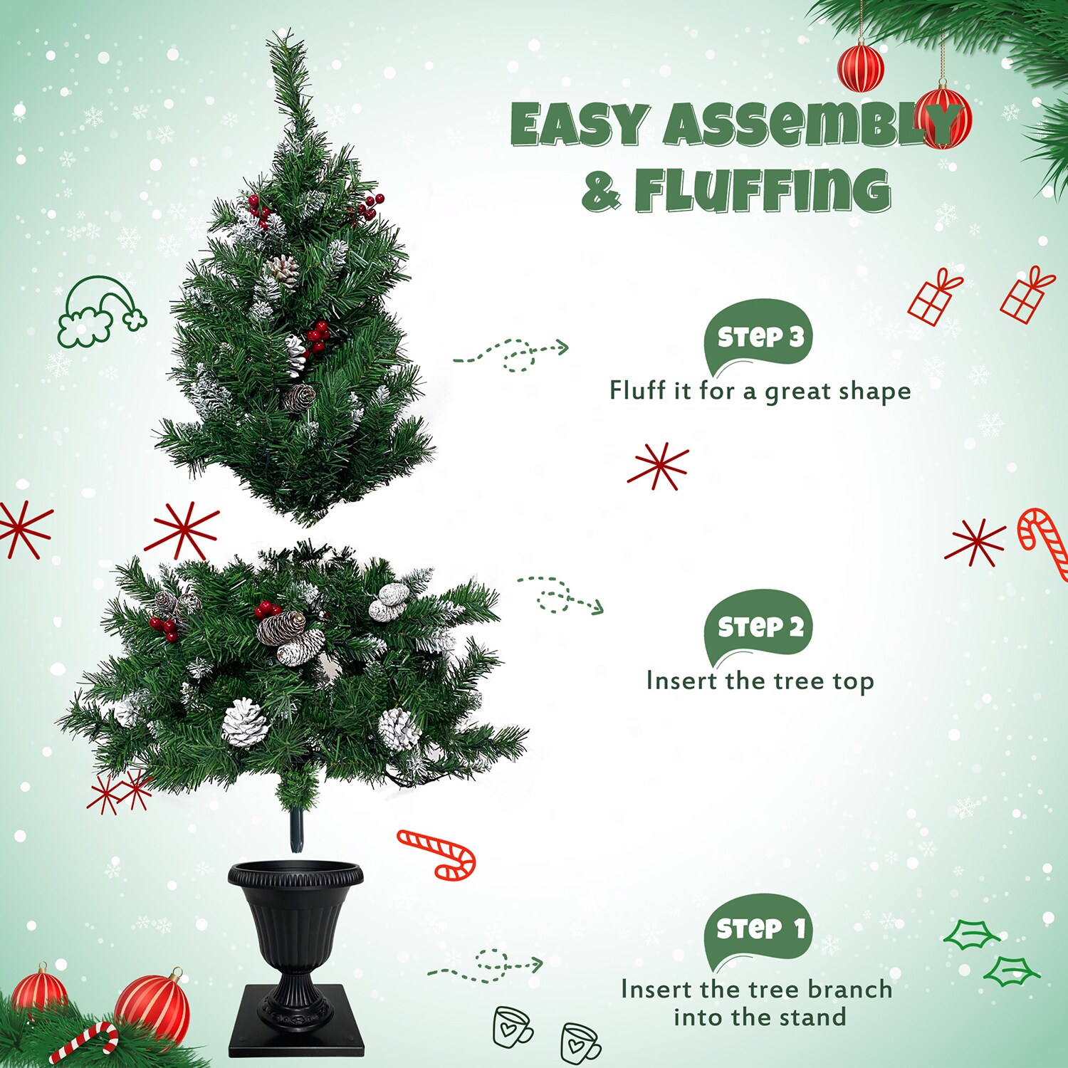 Bybafun YA0500019 Artificial-Christmas-Trees - View #12