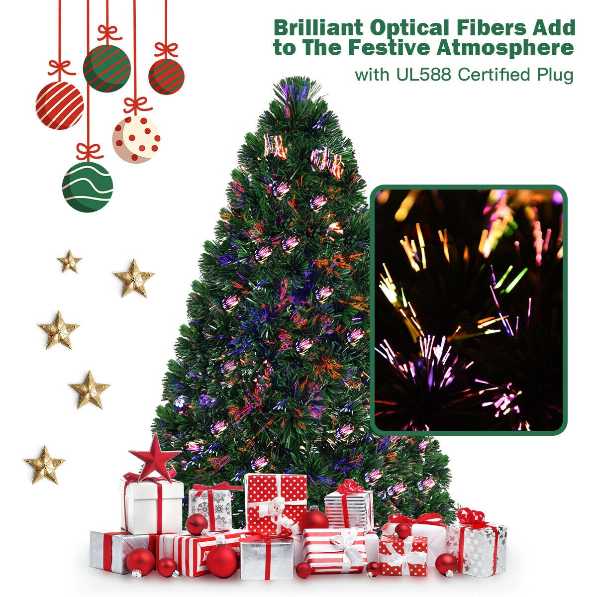 Goplus CM20525 Artificial-Christmas-Trees - View #4