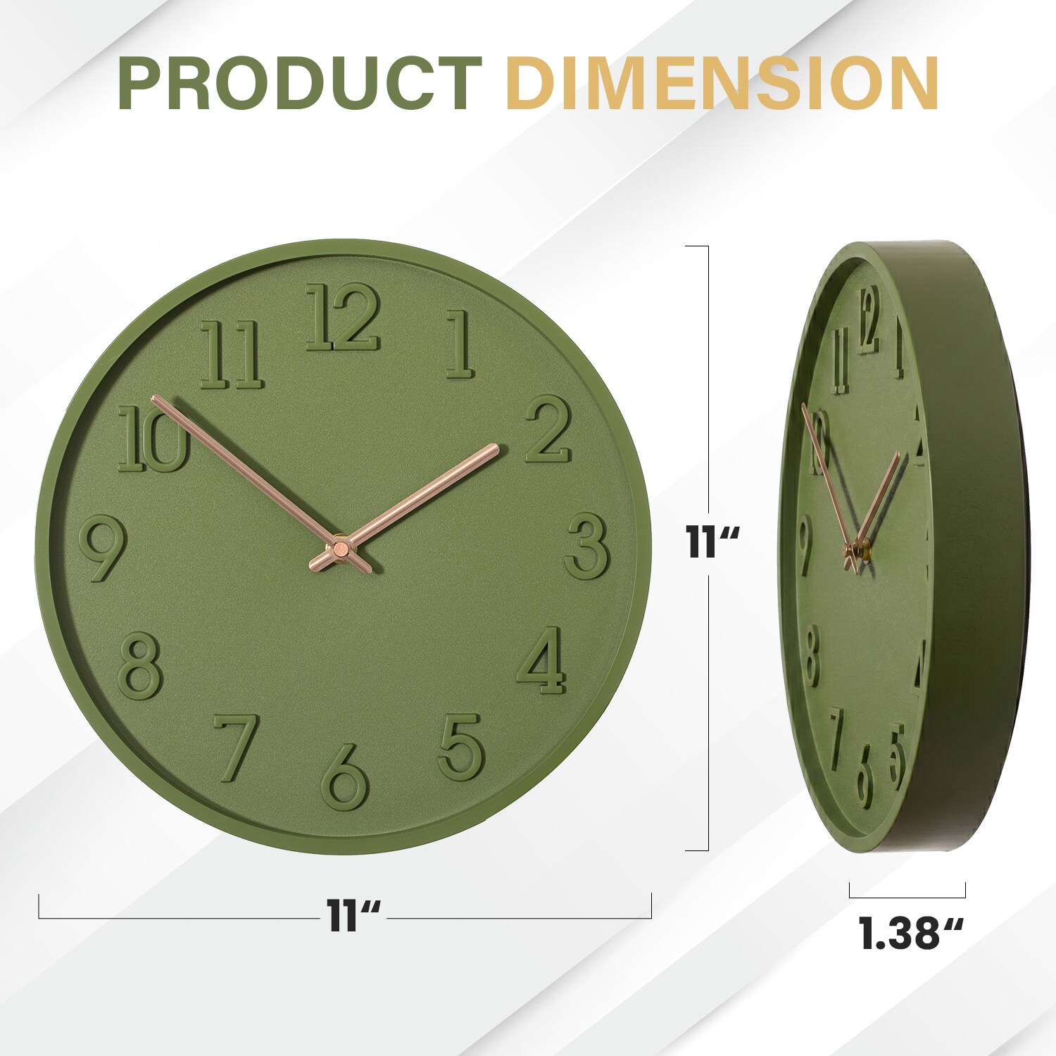 Clockswise QI004970.GN Indoor-Outdoor-Clocks - View #3