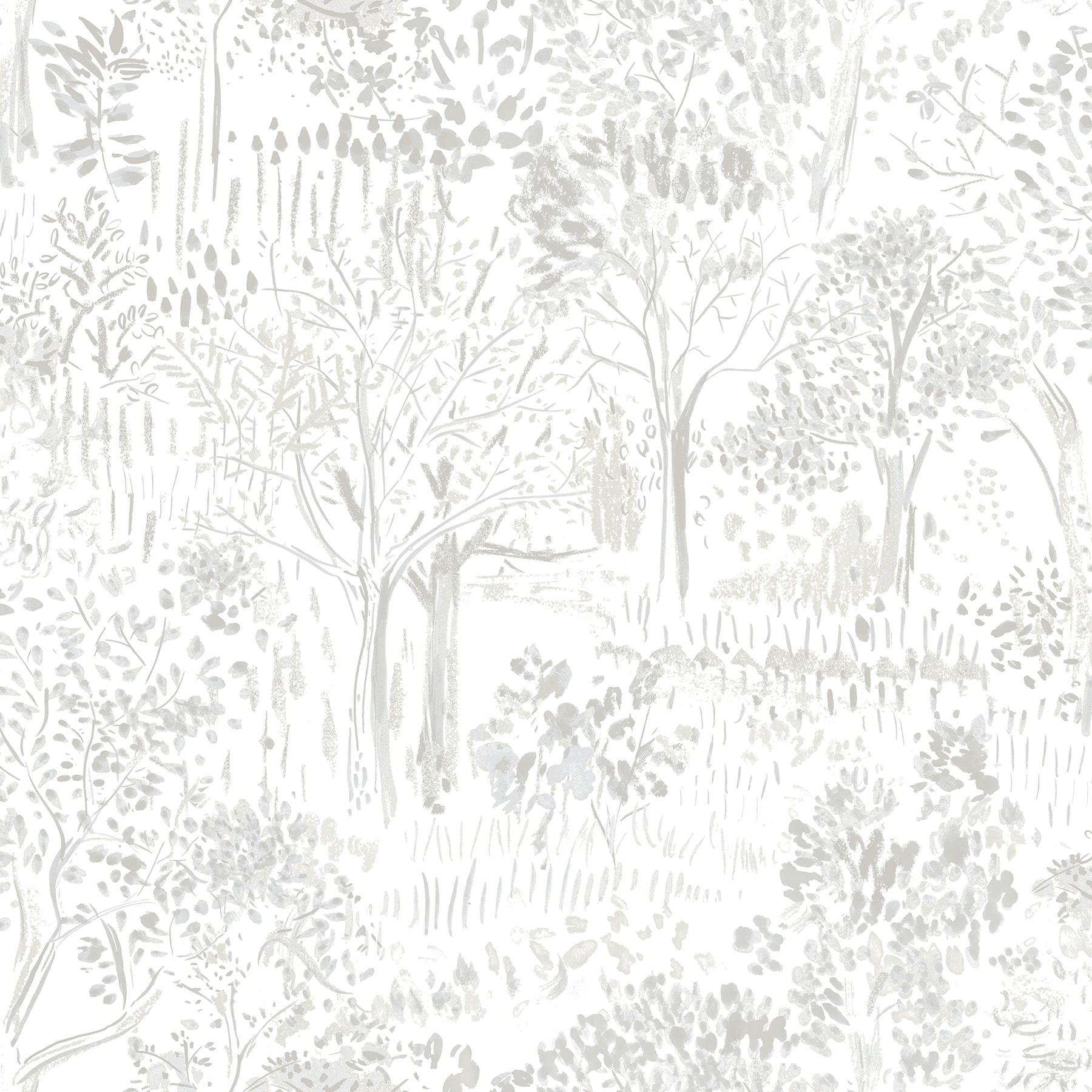 Chesapeake 3124-13892 Thoreau 56.4-Sq. Feet Grey Non-woven Ivy/Vines Prepasted Water Activated Paste Wallpaper