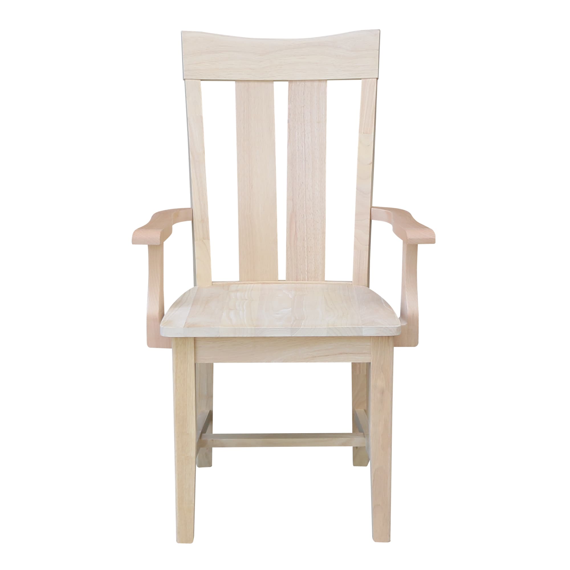 Eco-Friendly Beige Parawood Traditional Arm Chair