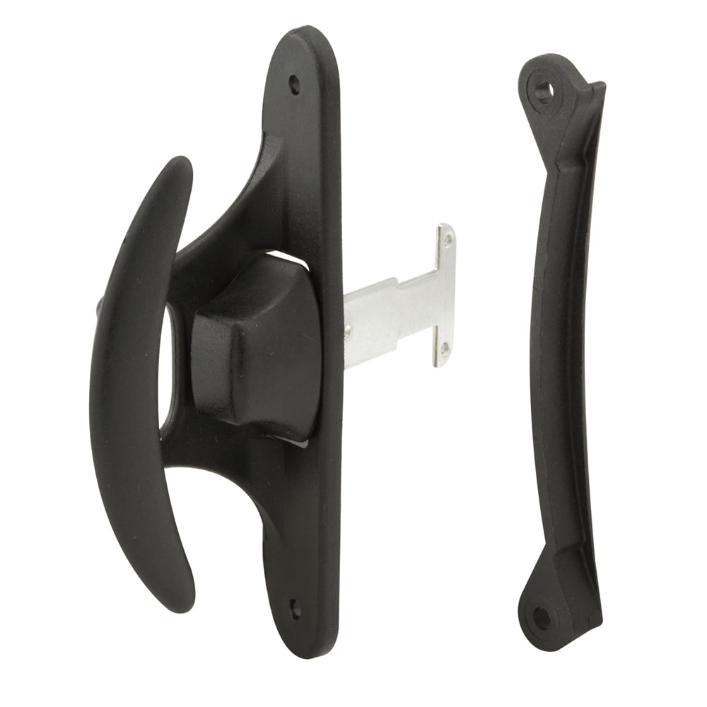 Prime-Line A 215 3.5-in Black Plastic Reversible -Handed Handleset