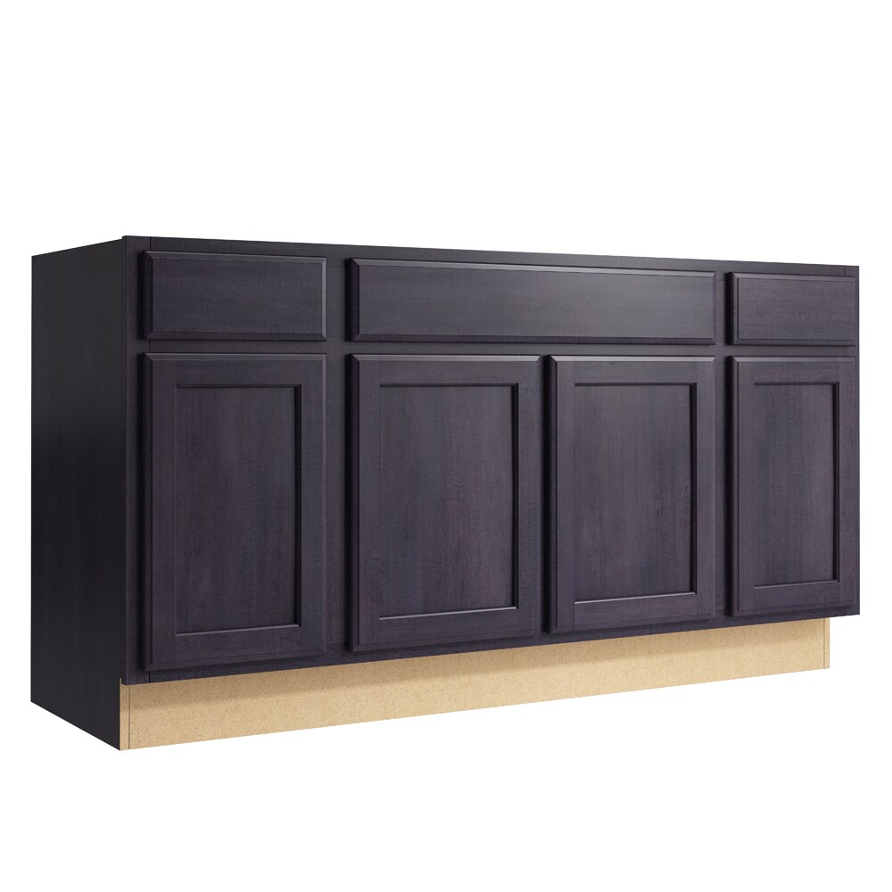 KraftMaid Momentum Kingston 60-in Dusk Bathroom Vanity Cabinet at Lowes.com