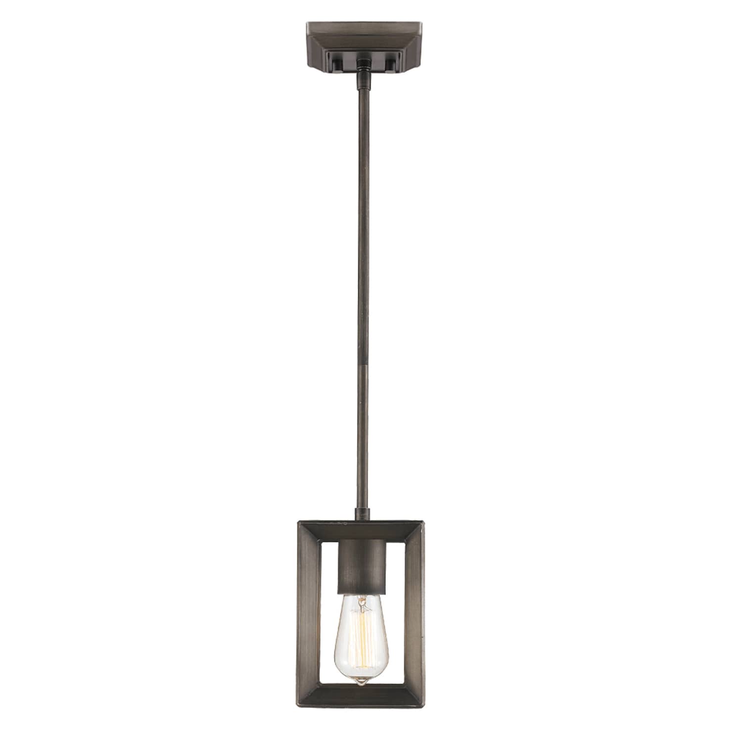 Golden Lighting 2073-M1L GMT Smyth Gunmetal Bronze Modern/contemporary Lantern Mini Hanging Pendant light