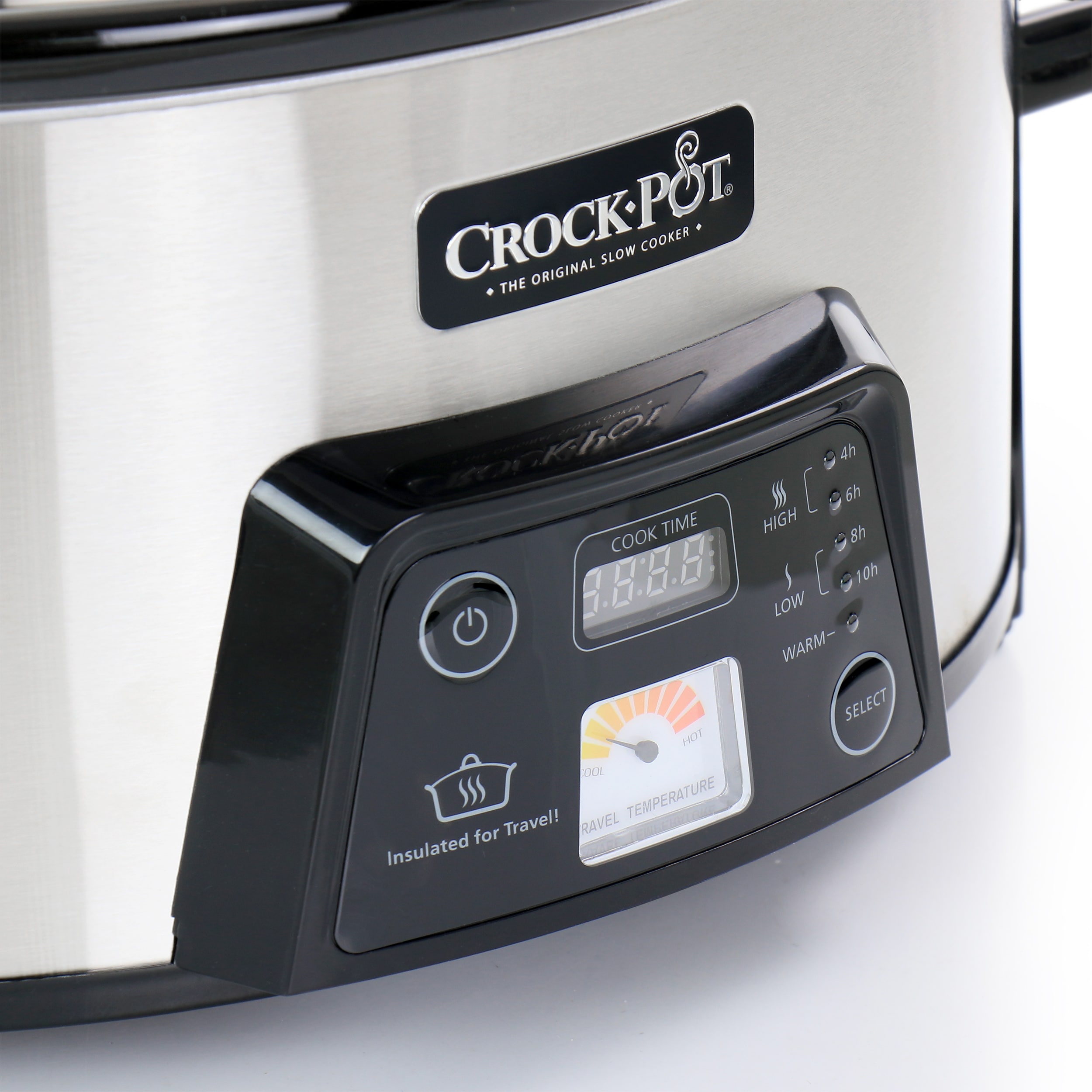 Crock-Pot 6-Quart Cook & Carry Digital Slow Cooker with Heat Saver  Stoneware