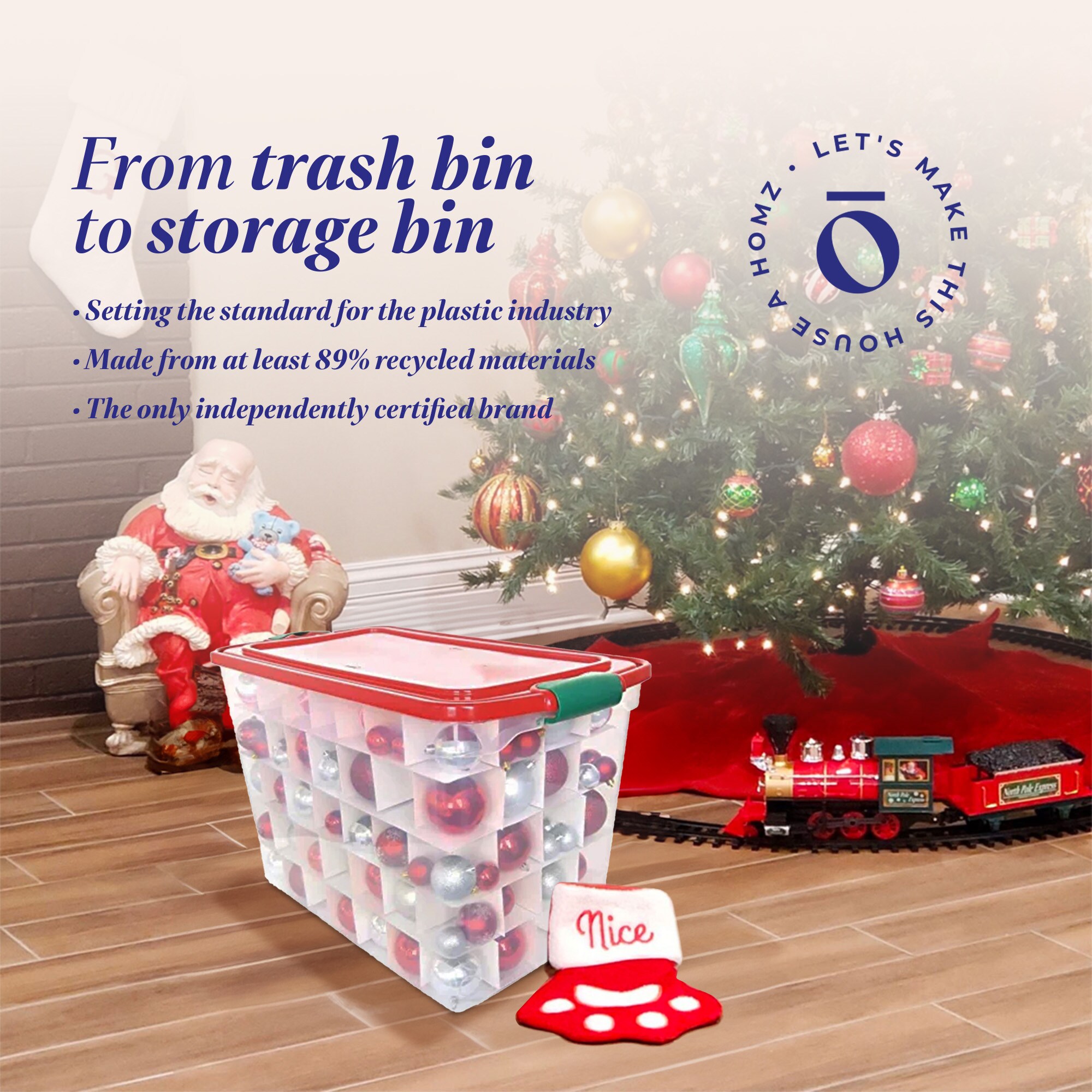 Homz Products 3450HORGDC.02 Ornament-Storage - View #6