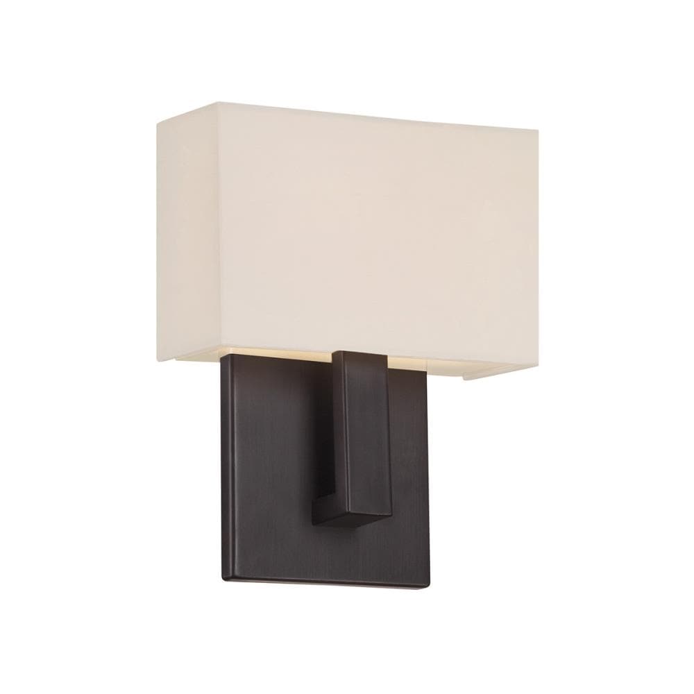 dweLED WS-13107-BO Manhattan 7.38-in W 1 -Light Brushed Bronze Integrated LED Wall Sconce