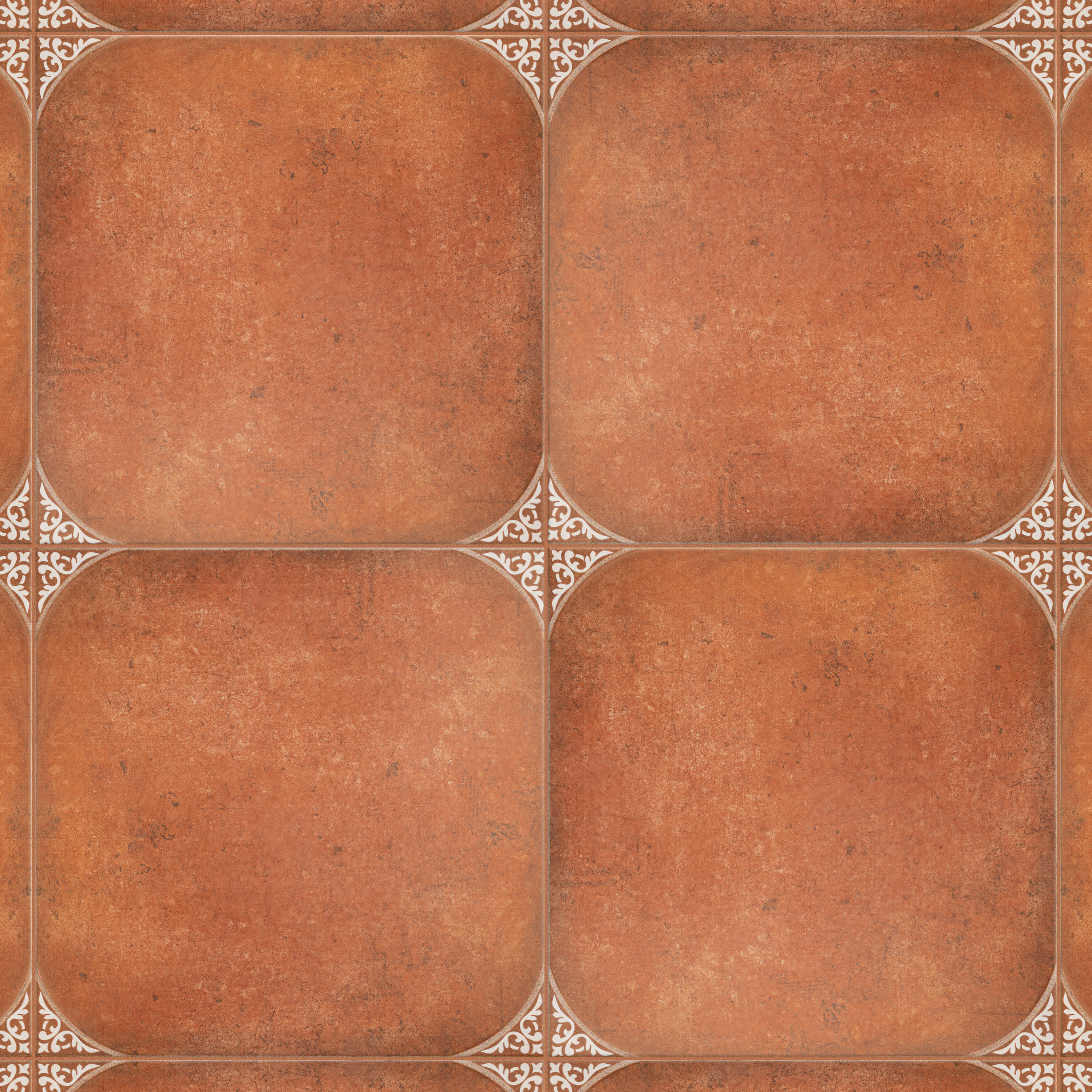 Affinity Tile FRL18AR Aranjuez Brown 17-3/4-in x 17-3/4-in Satin Ceramic Cement Look Floor and Wall Tile (15.4-sq. ft/ Carton)