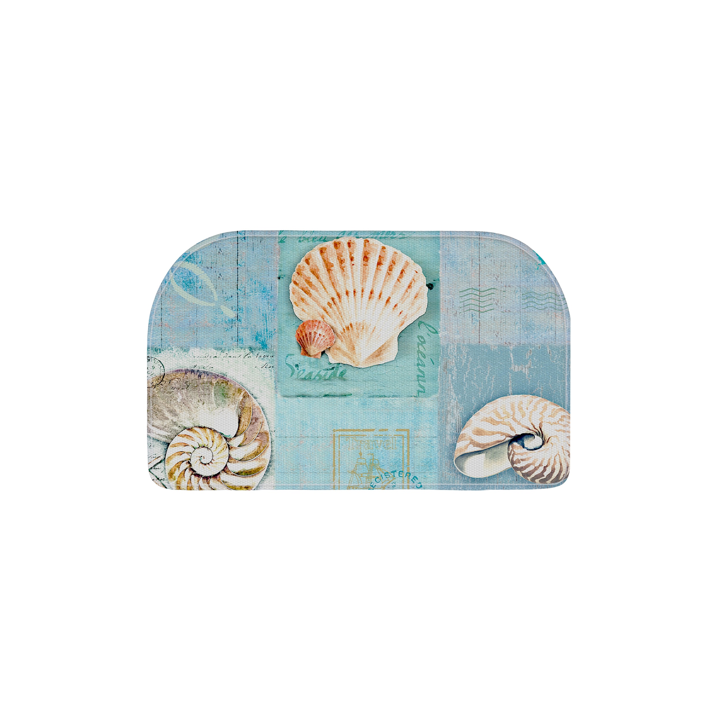 EVERGRACE EG2008KM3035 Multi Polyester Half-round Indoor Decorative Utility mat