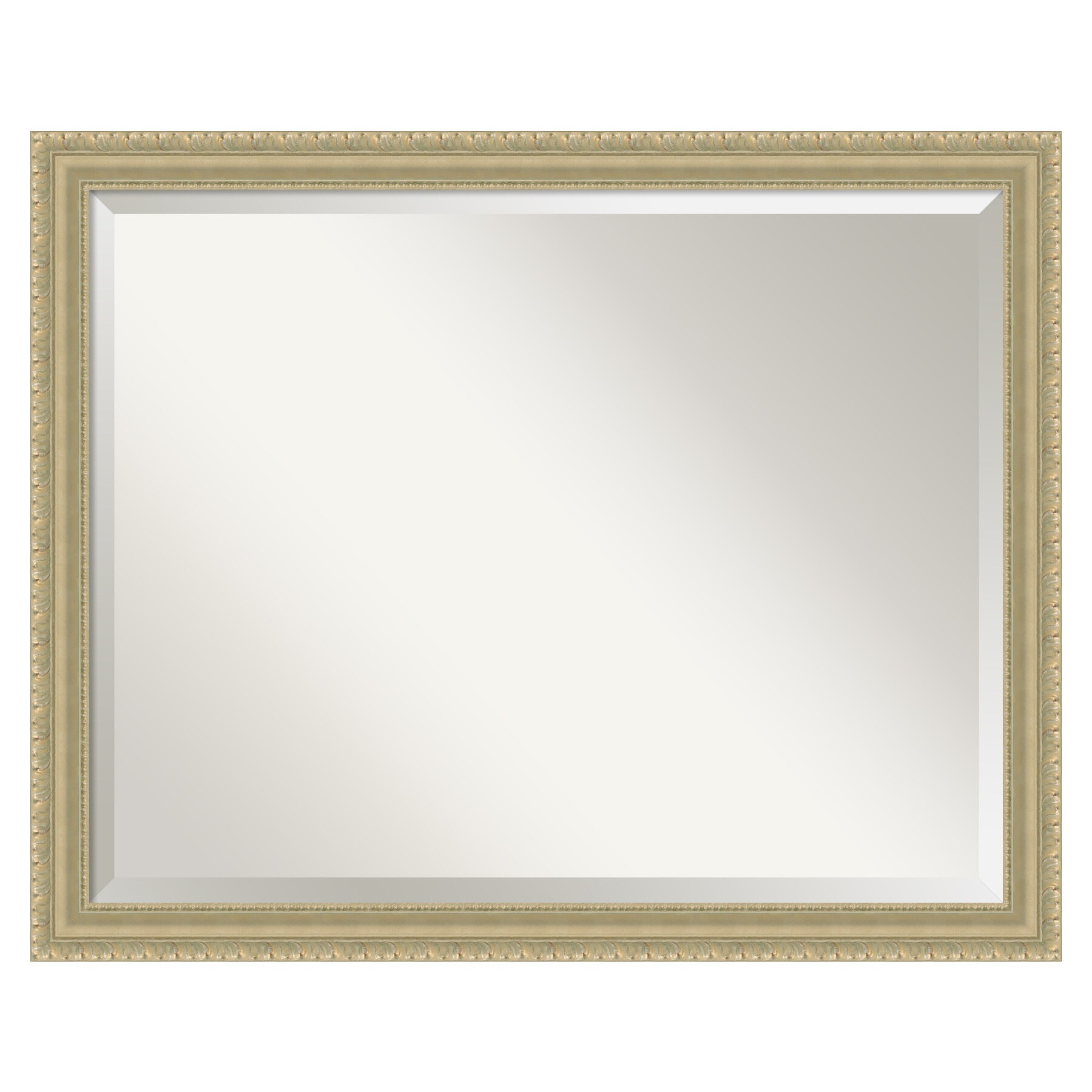 Amanti Art DSW3942012 Teardrop 31.0-Inches x 25.0-Inches Framed Rectangle Bathroom Vanity Mirror ( Champagne )