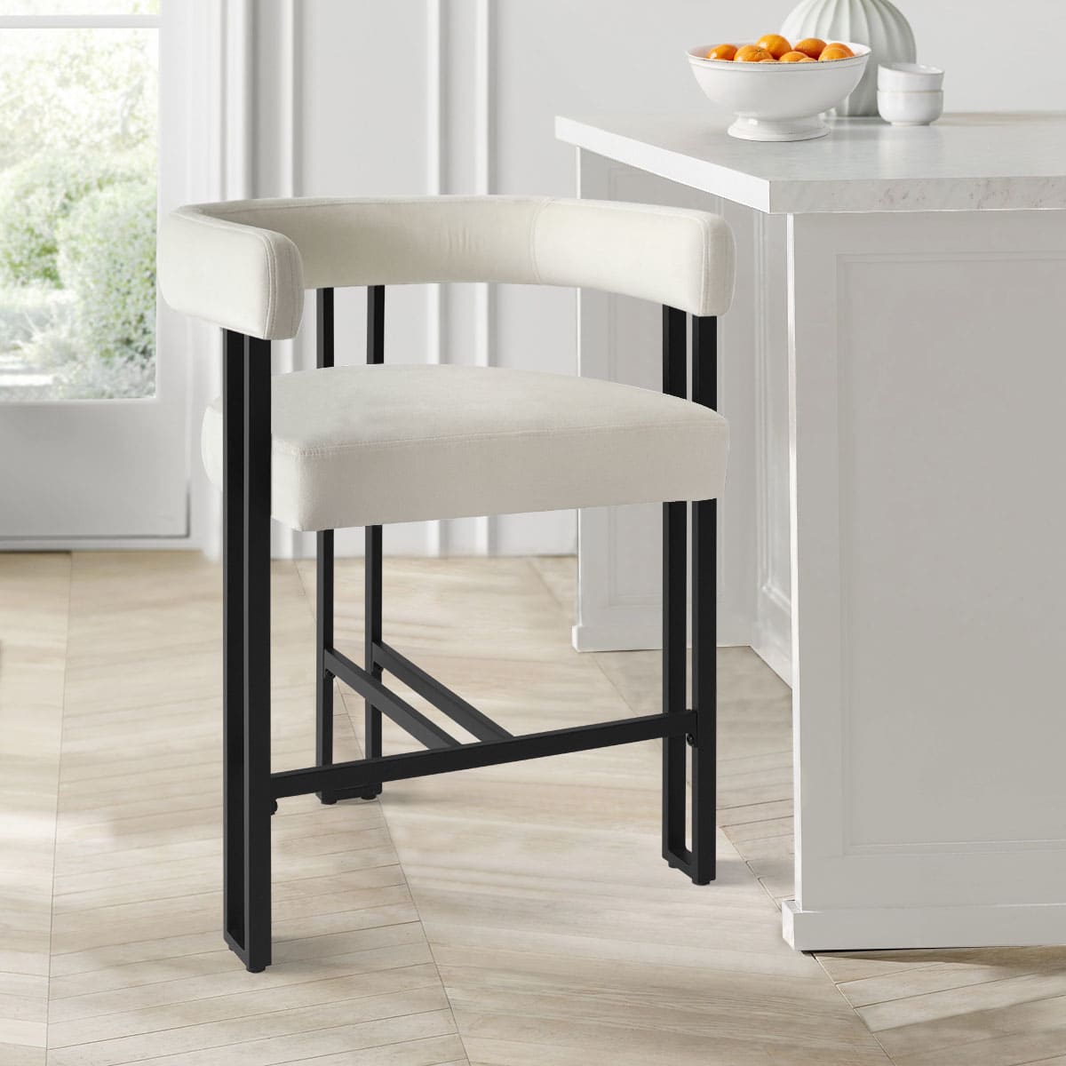 Maison Boucle MIA-C-V-BEIGE-1PK stools - View #2