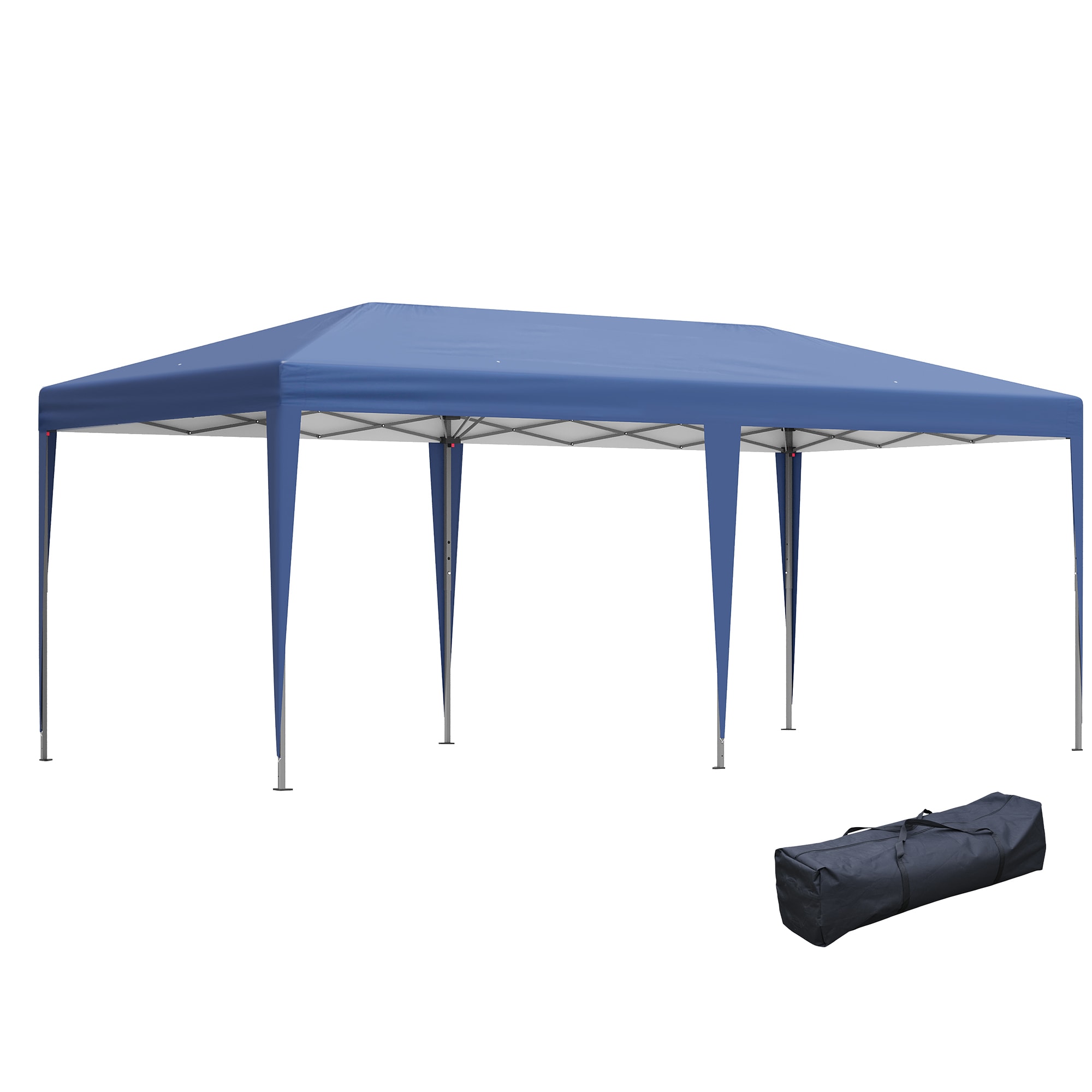 Kahomvis AOS-QP109-193 20-Feet x 10-Feet Rectangle Blue Pop-up canopy