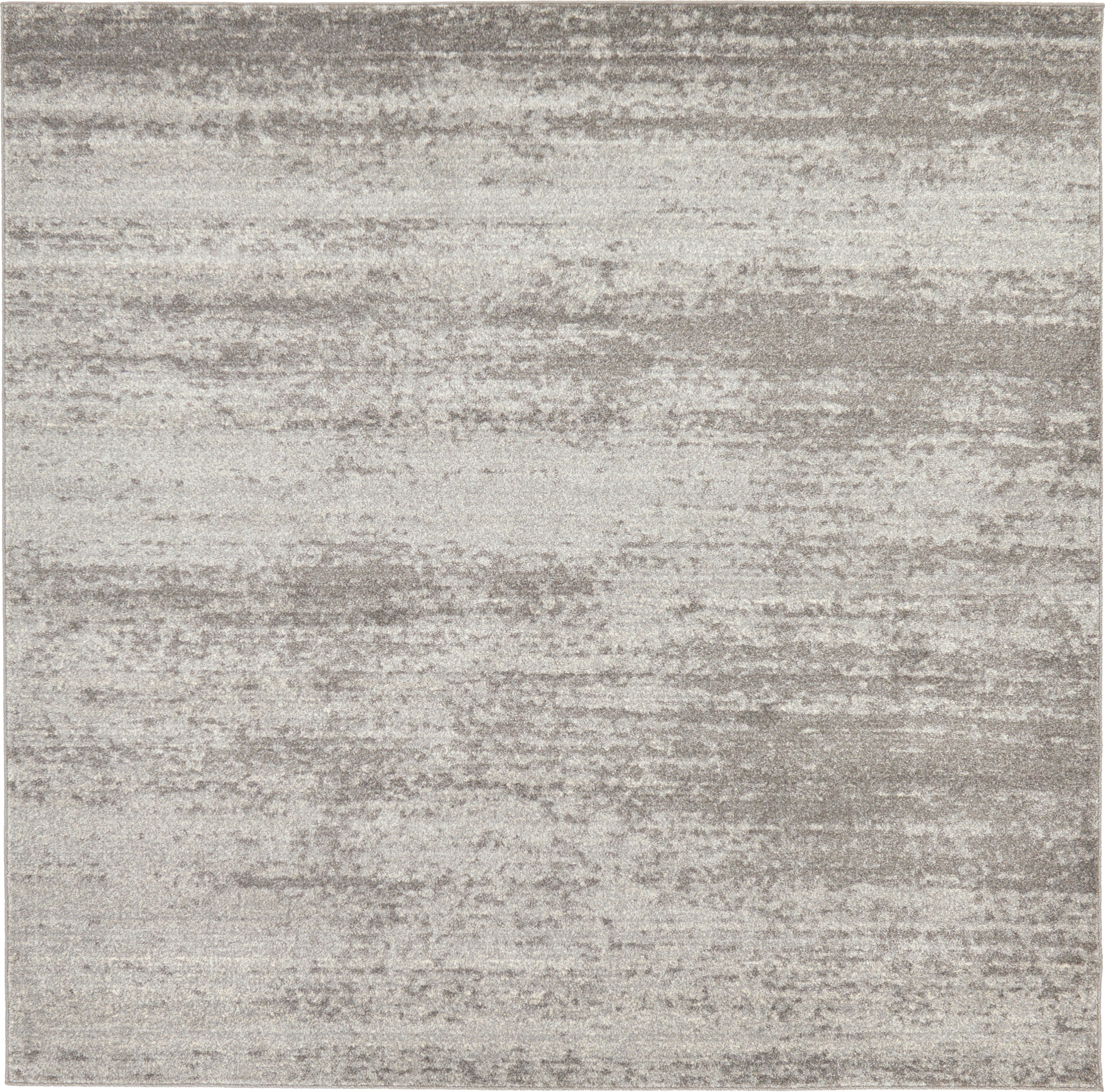 Unique Loom 3132856 Lucille Del Mar 8 x 8 (ft) Loomed Polypropylene Gray/Beige Square Indoor Distressed/Overdyed Area rug