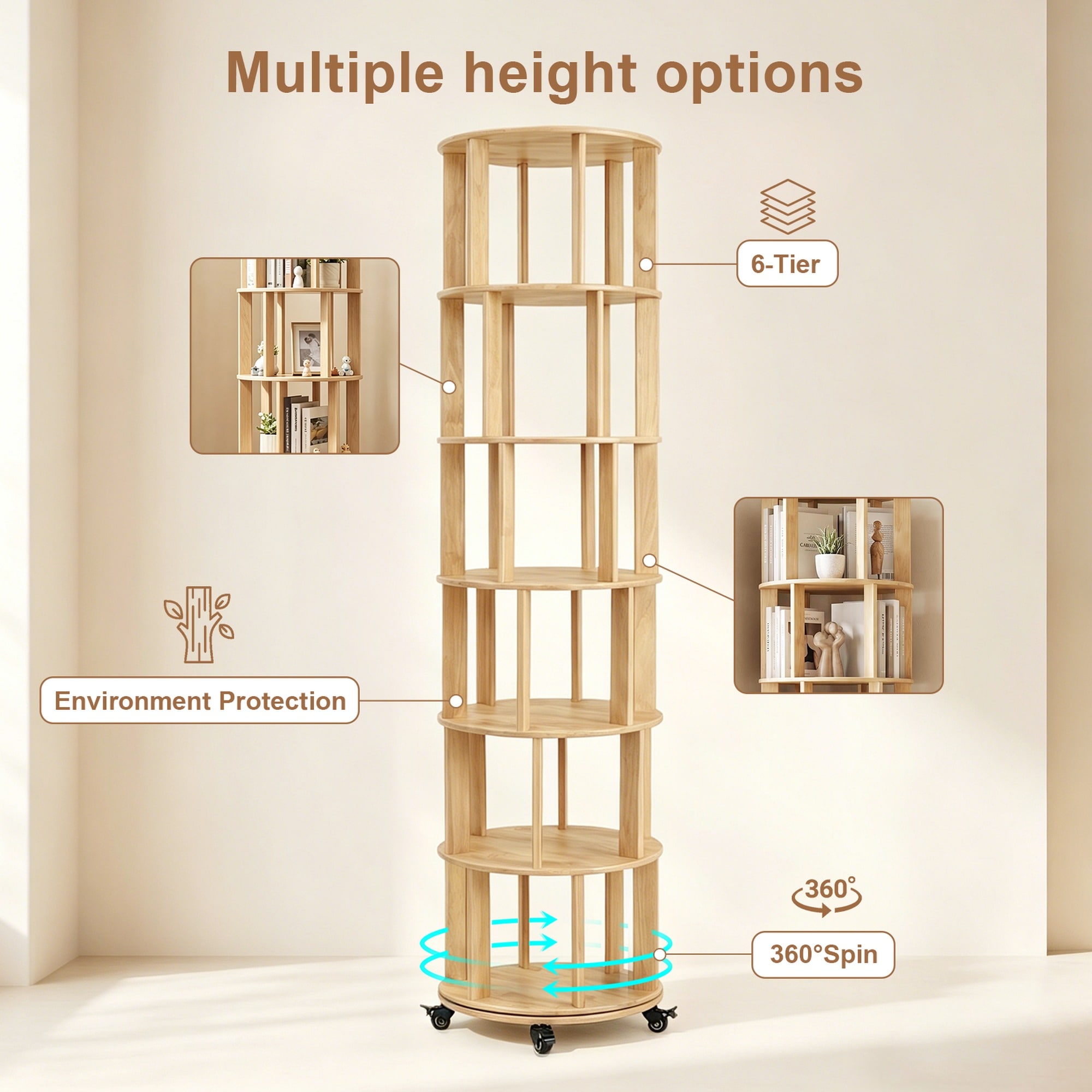 HyperDrop Cart ZW-W3204P505663 bookcases - View #3