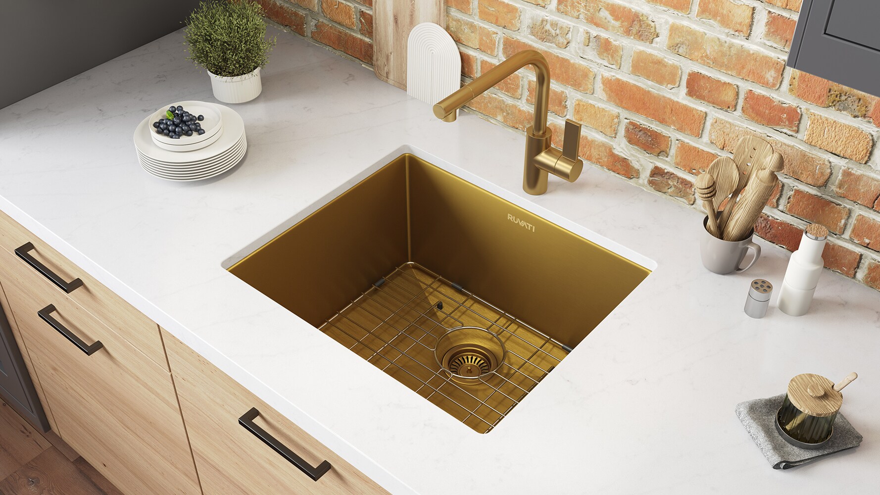 Ruvati RVH7121GG Bar-Prep-Sinks - View #7