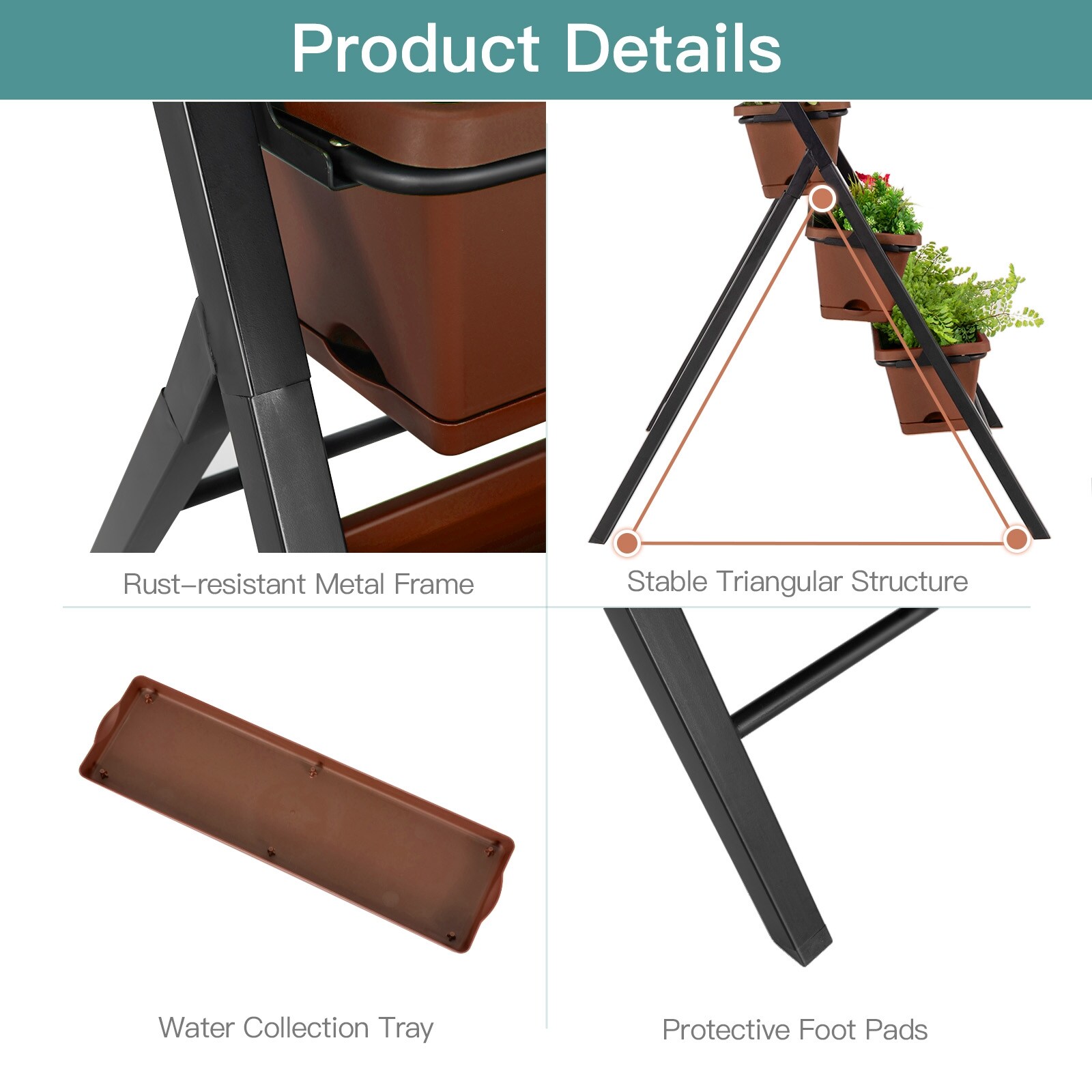 Forclover CTW-NP10182CF Plant-Stand - View #4