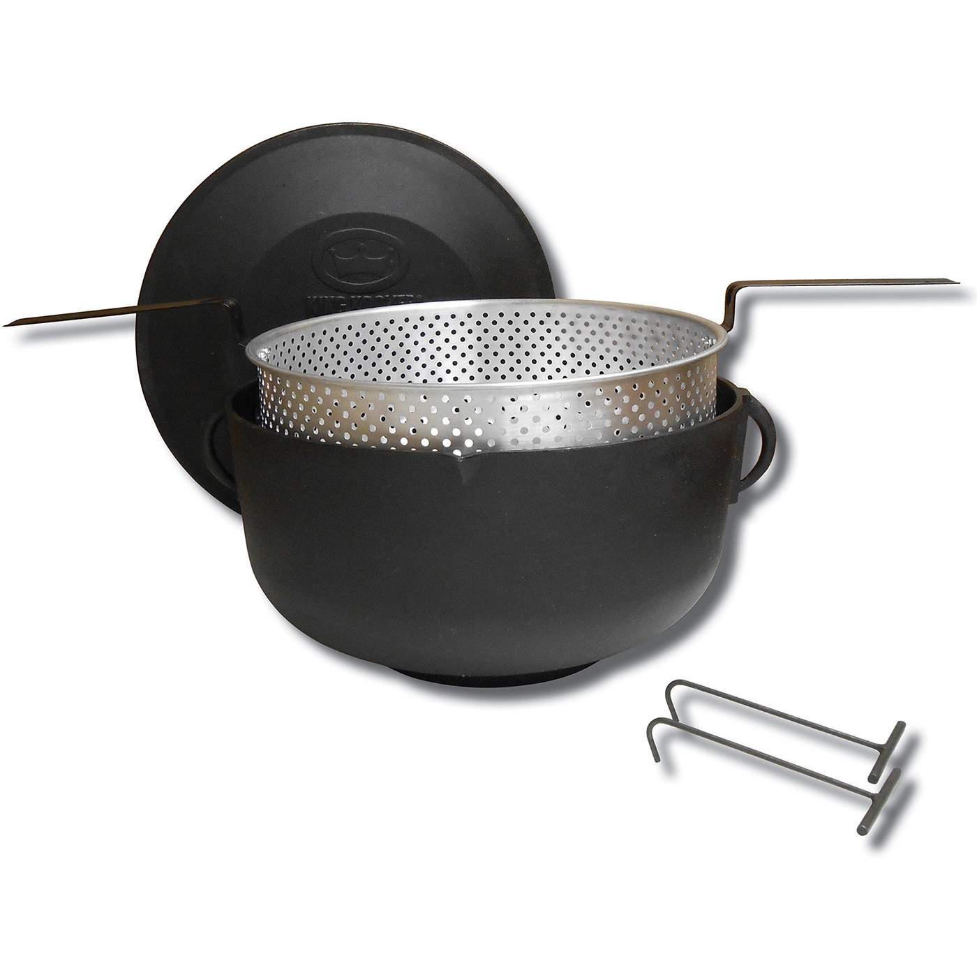 King Kooker Flat Bottom Dutch Oven Cast Iron Griddle and Pan Set in the  Grill Cookware department at