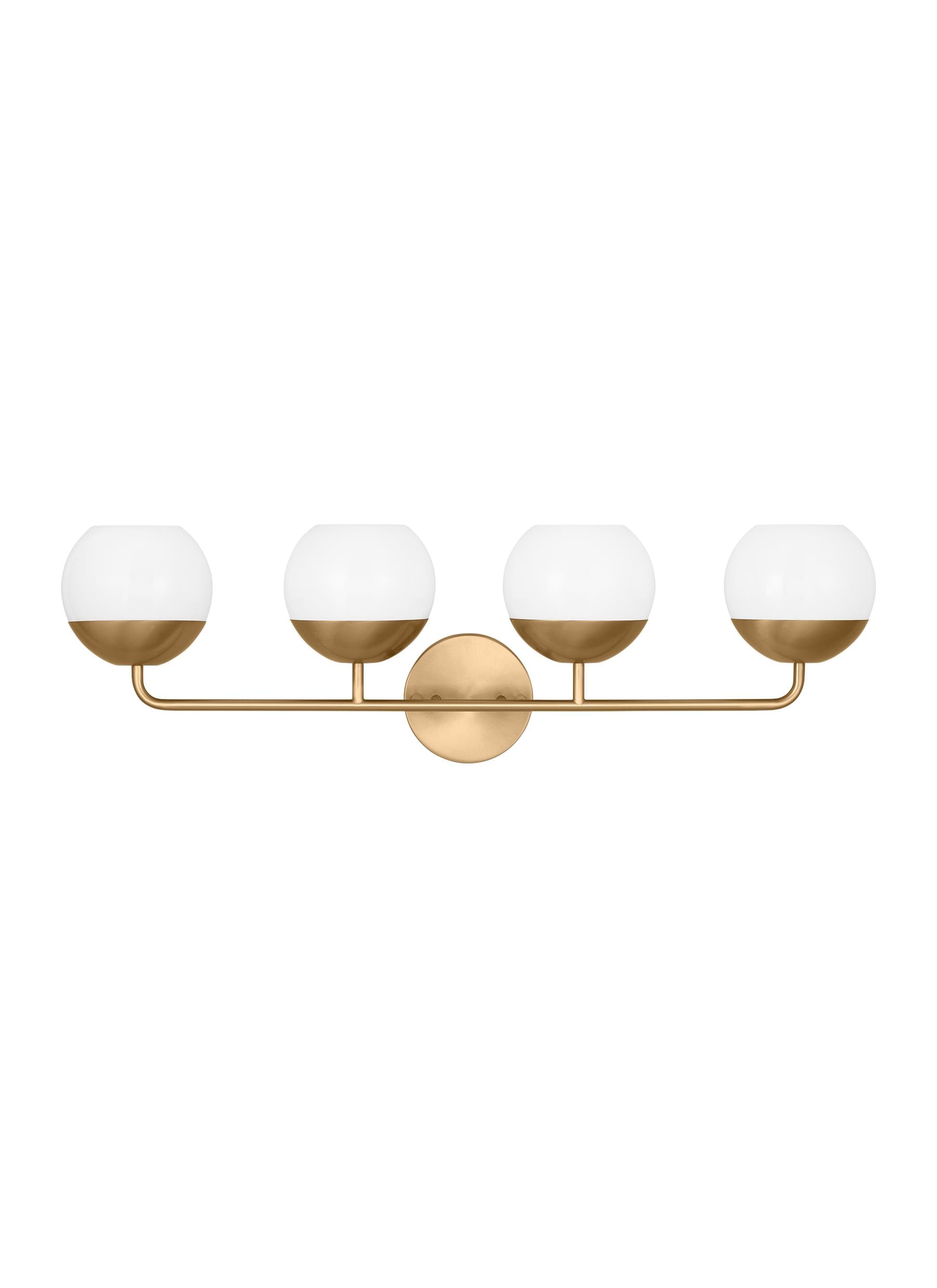 Generation Lighting 4468104-848 Alvin 4-Light 33.38-in Satin Gold Vanity Lights