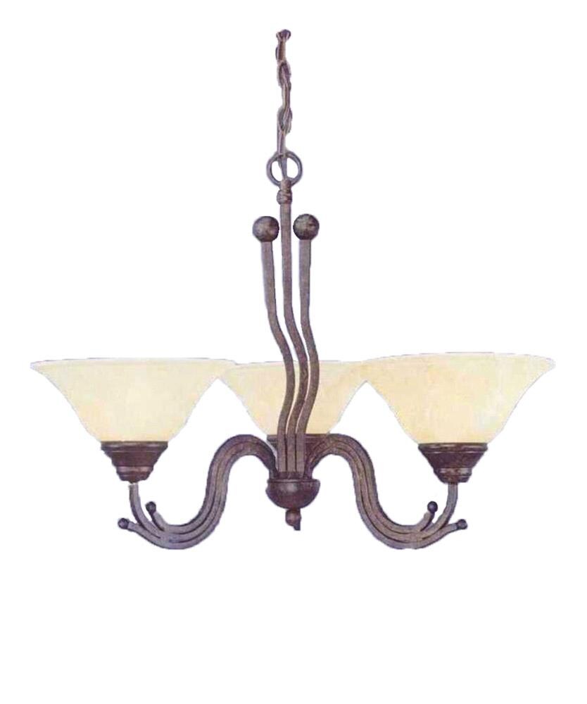  LWTK011565 Divina 1-Light Bronze Transitional Dry Rated Chandelier