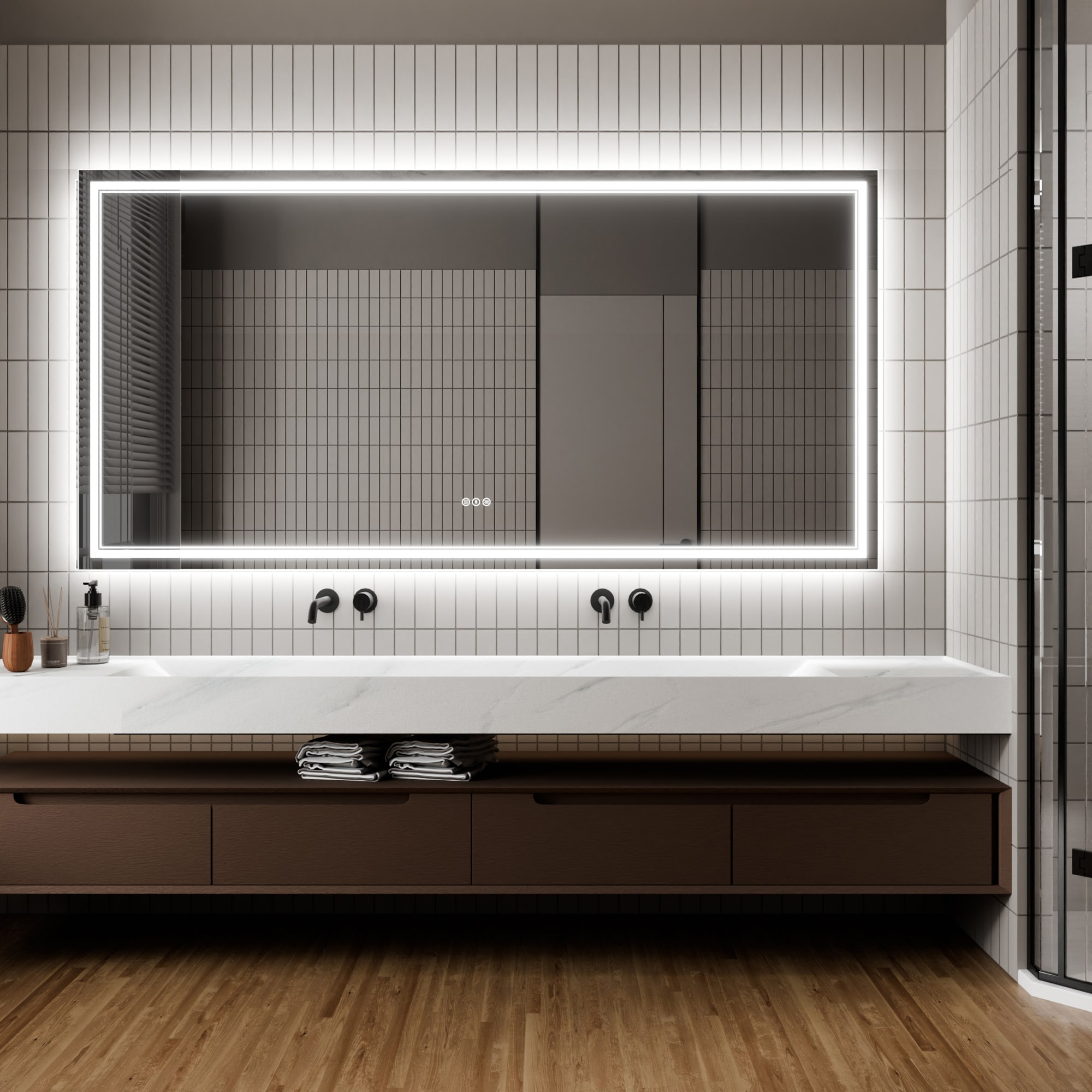 WELLFOR DTG-DH7236 Framed-Bath-Mirrors - View #3