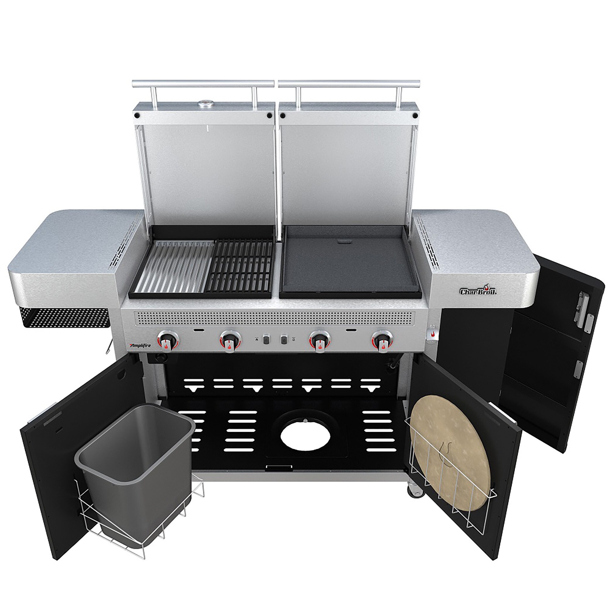 Char-Broil Vista Gray 4-Burner Liquid Propane Infrared Gas Grill