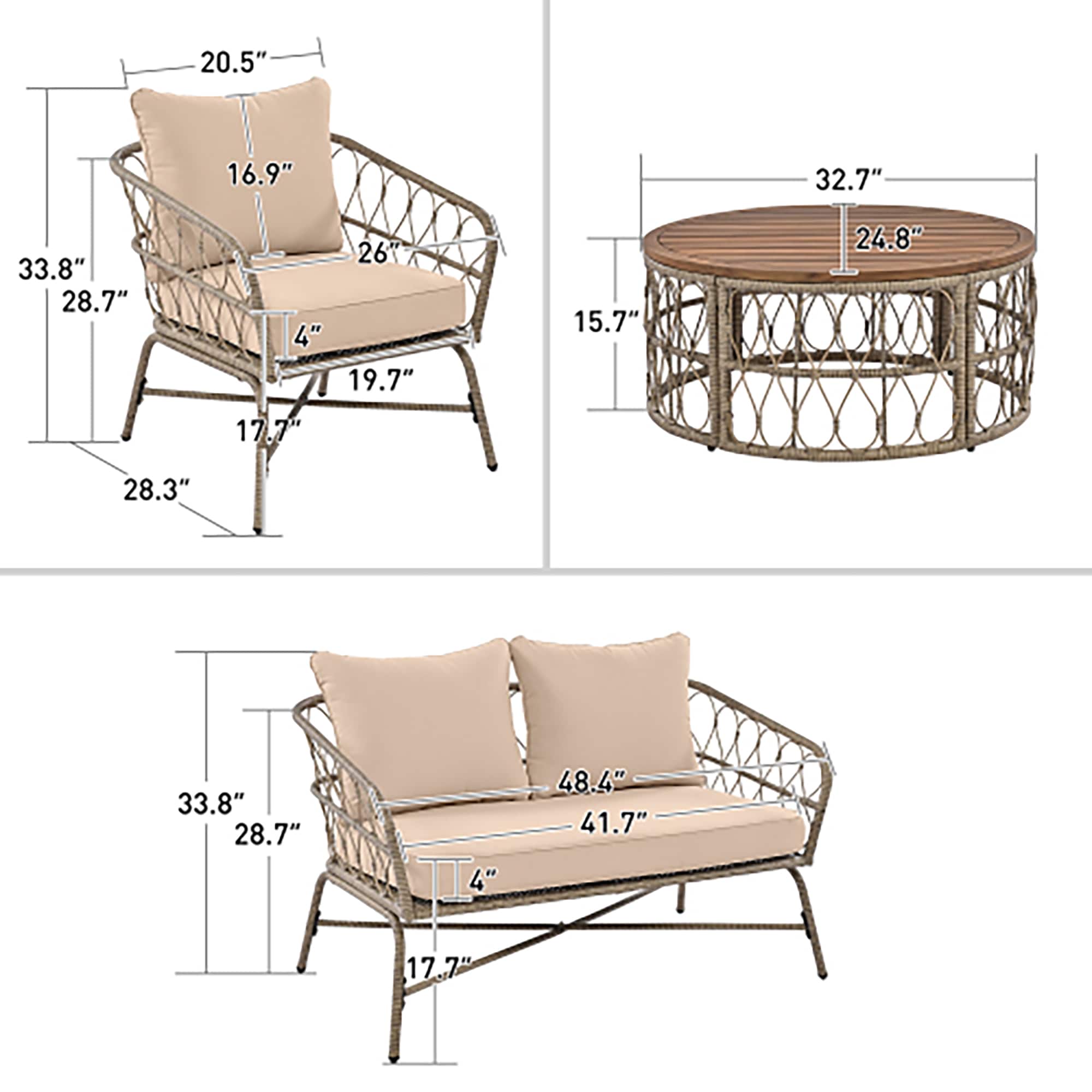 CASAINC BH-111AAA Patio-Conversation-Sets - View #6