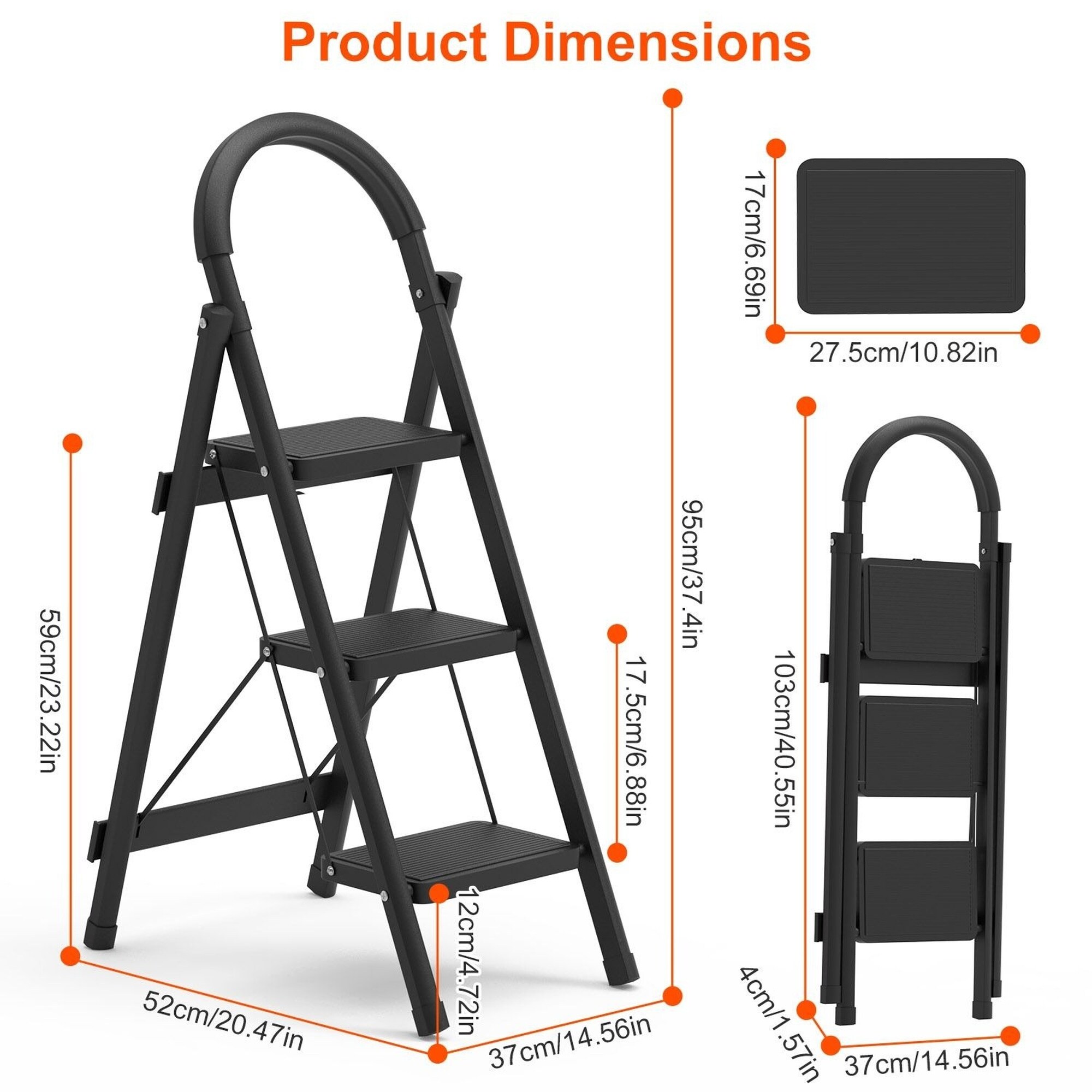 Wudkey ZXR2574 Step-Ladders - View #2