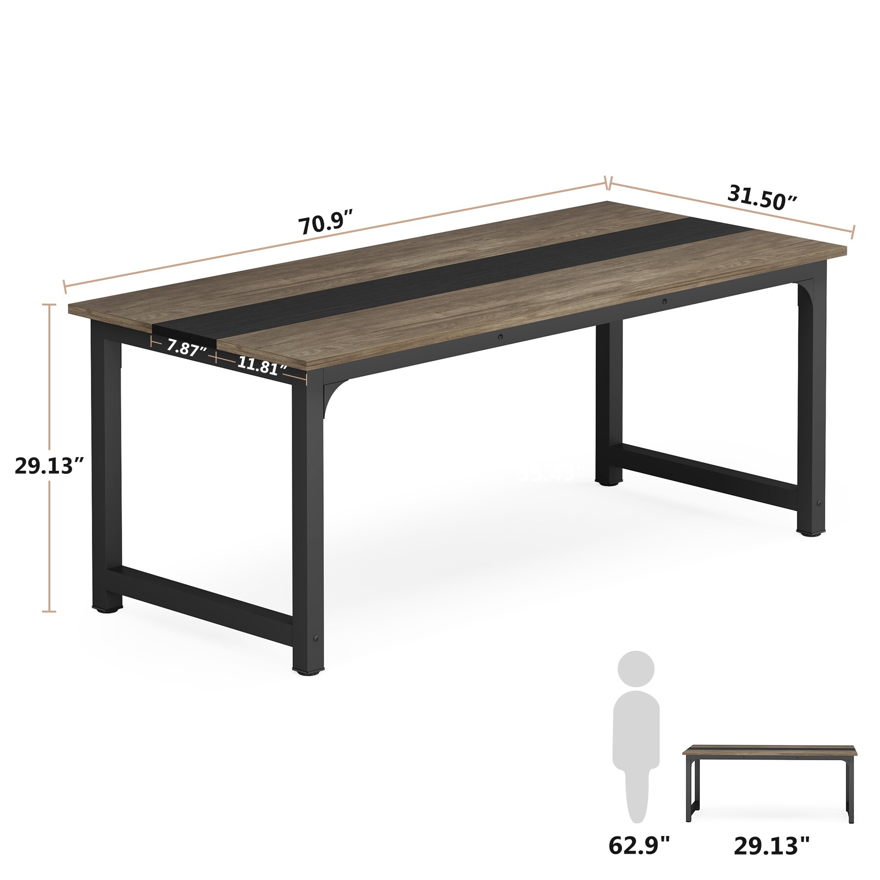 Fnova LWTJ-U0215 Office-Tables - View #3