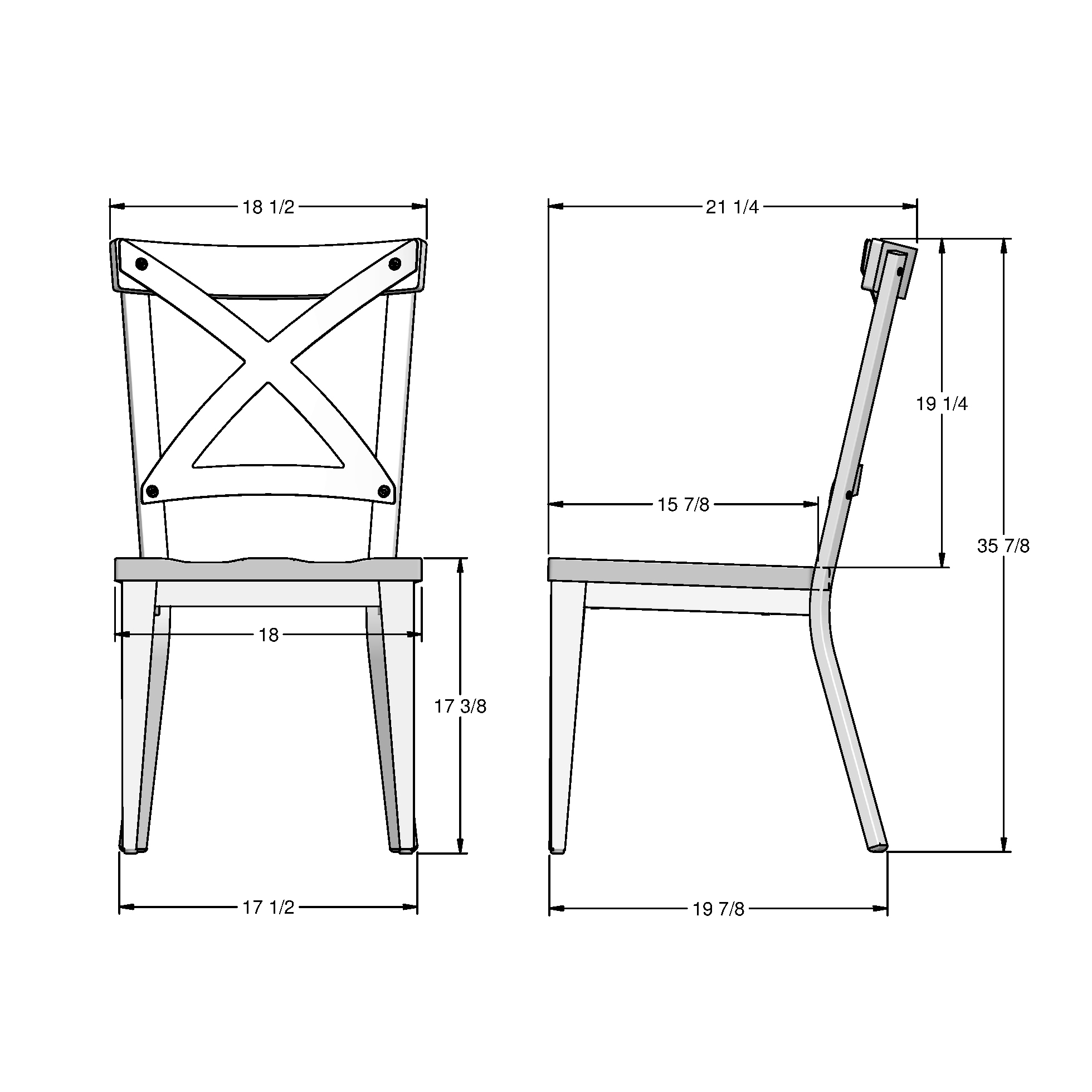 Amisco 30229-WE/1B2587 Dining-Chairs - View #4