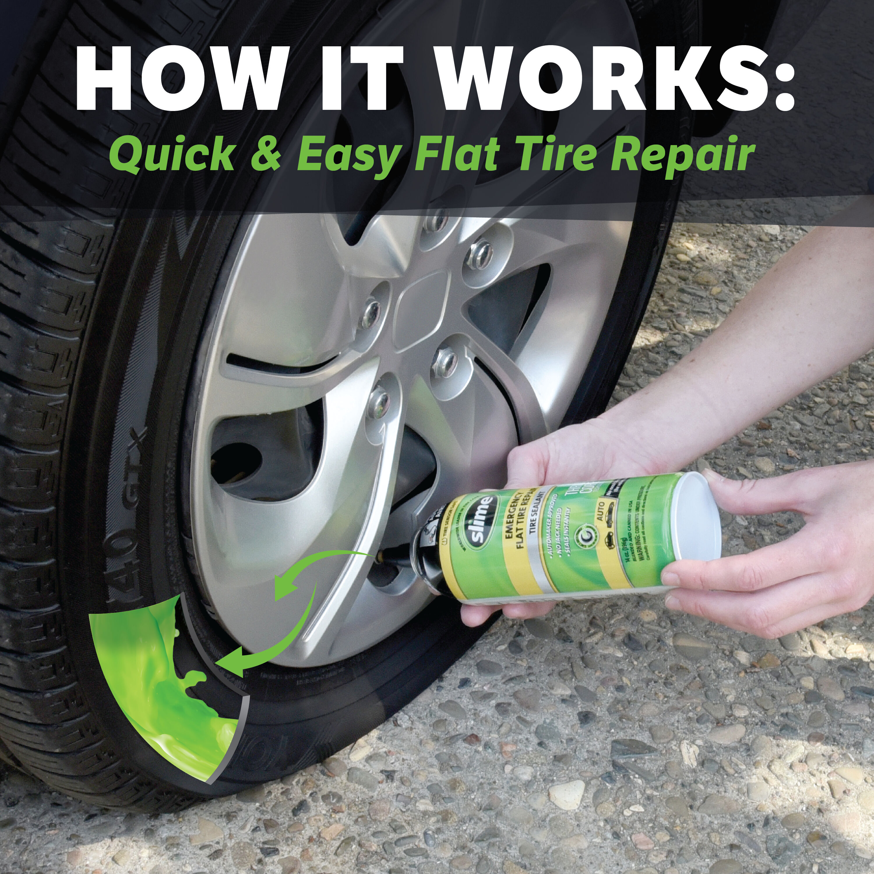 Slime 60187 Liquid-Aerosol-Tire-Repair - View #4