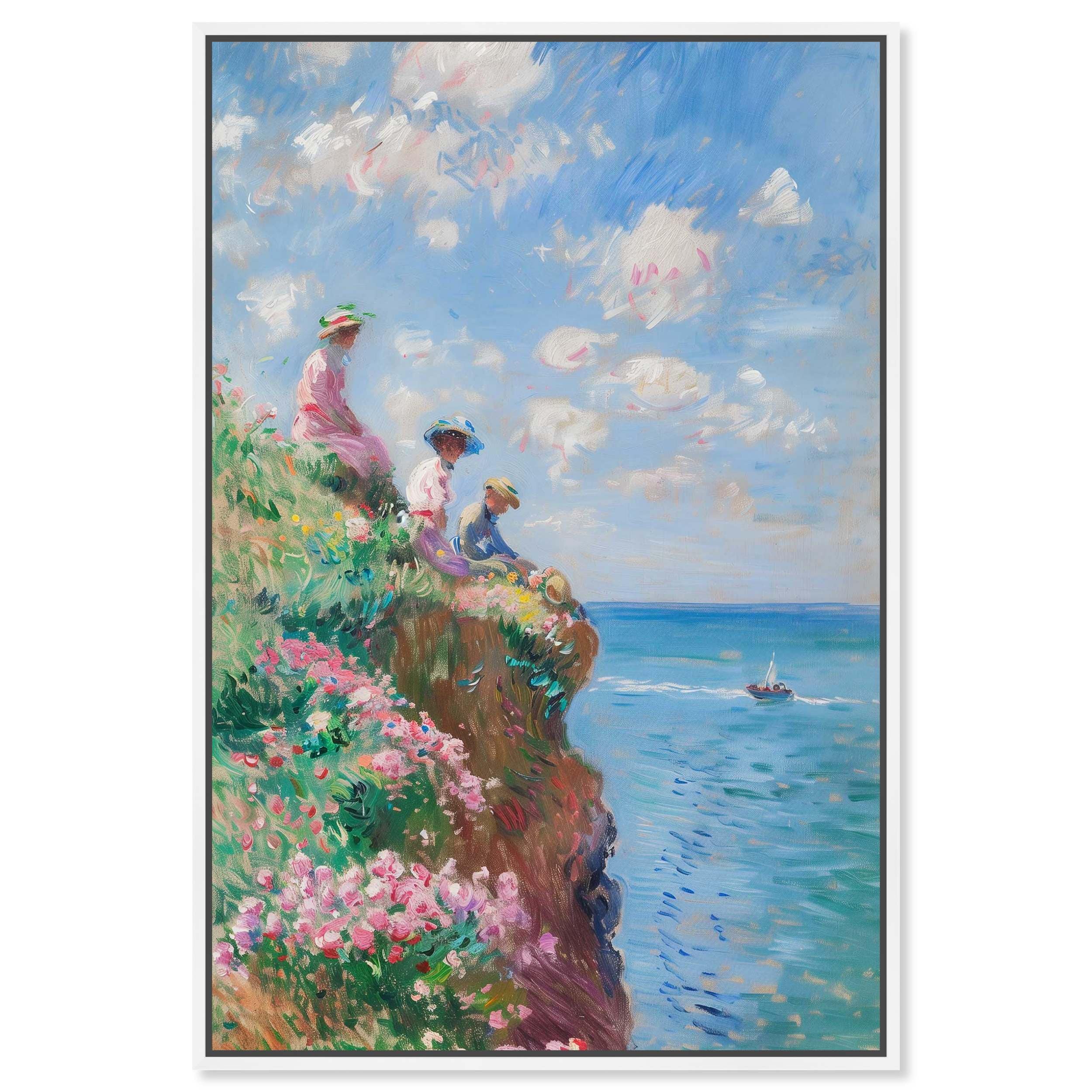 Art Remedy By the Seaside Coastal Print by White Frame 10 x 15 in the ...