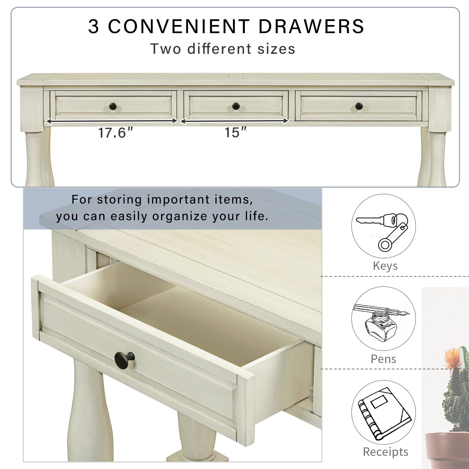 ModernLuxe WF314993AAK Console-Sofa-Tables - View #8